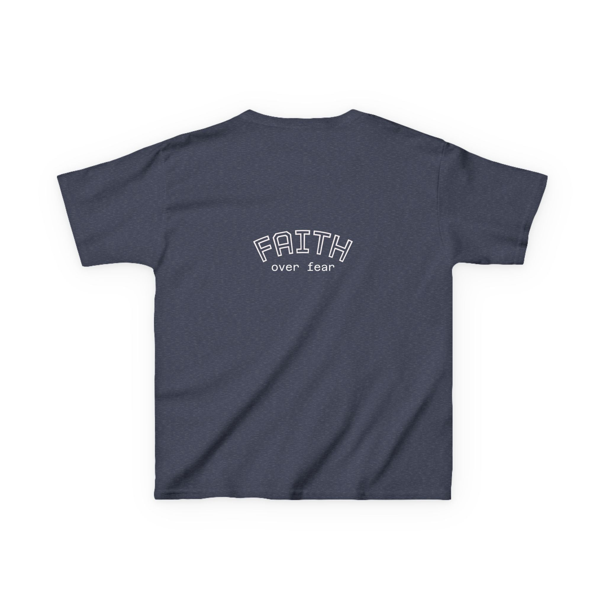 Faith Over Fear Kids Tee | Inspirational Christian Youth Shirt