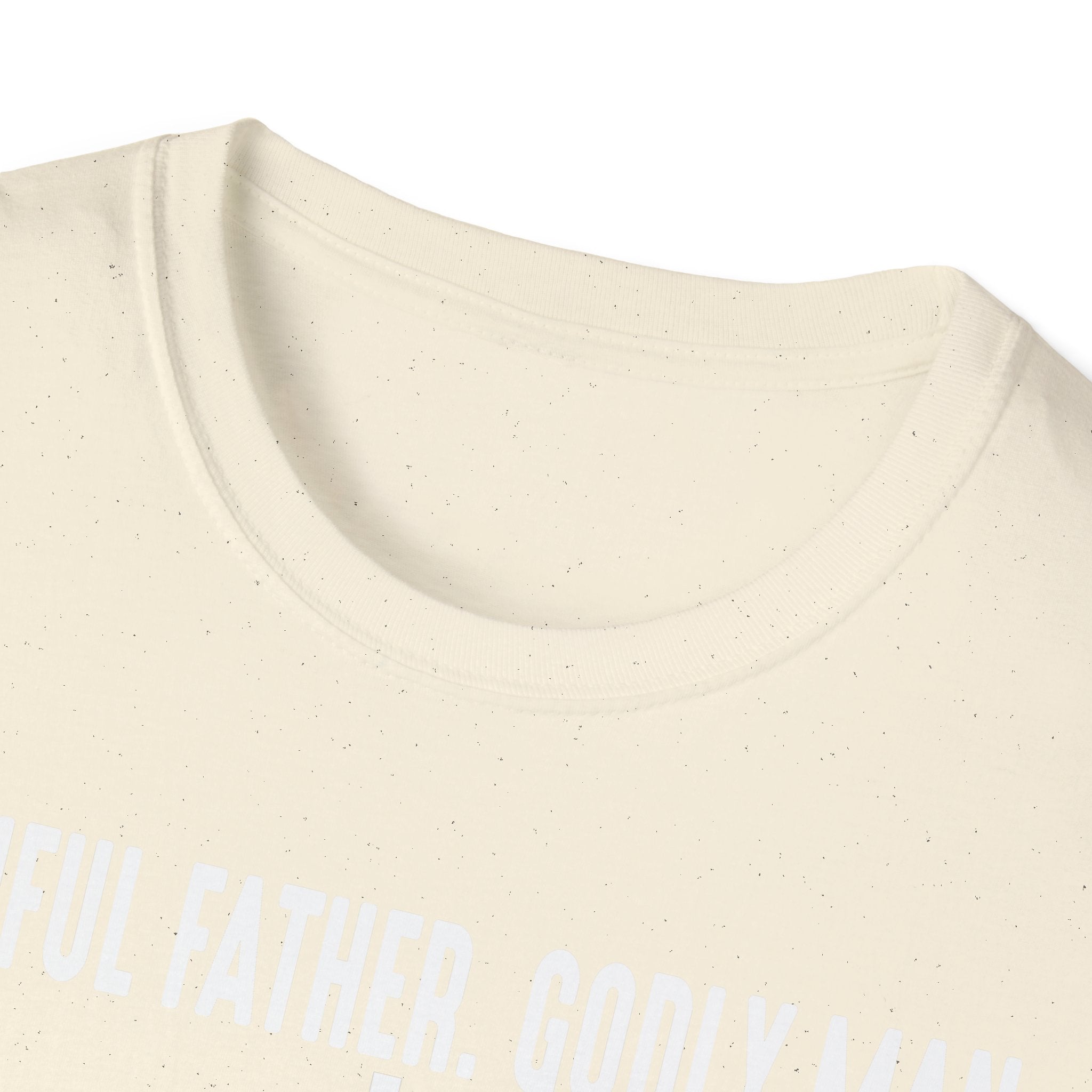 Faithful Father Godly Man T-Shirt – Christian Cross Tee for Dads & Men