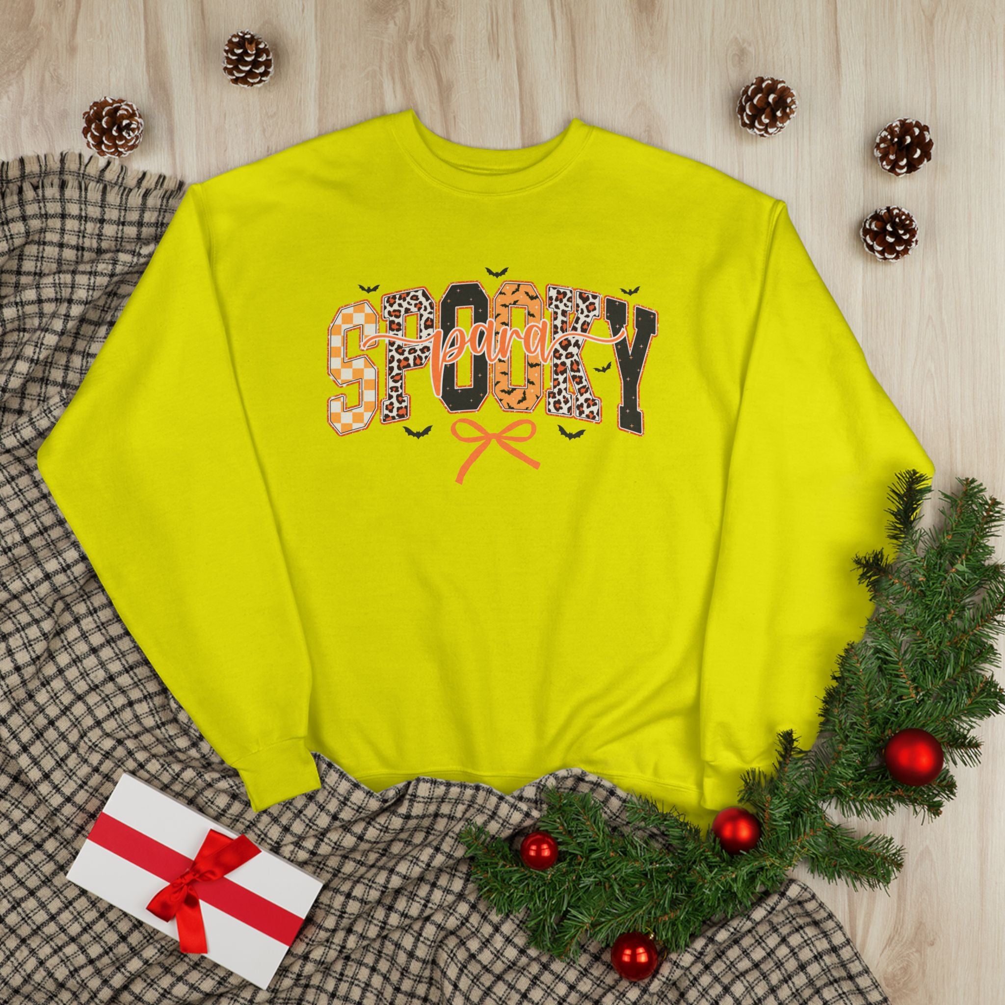 Spooky Leopard Halloween Crewneck Sweatshirt