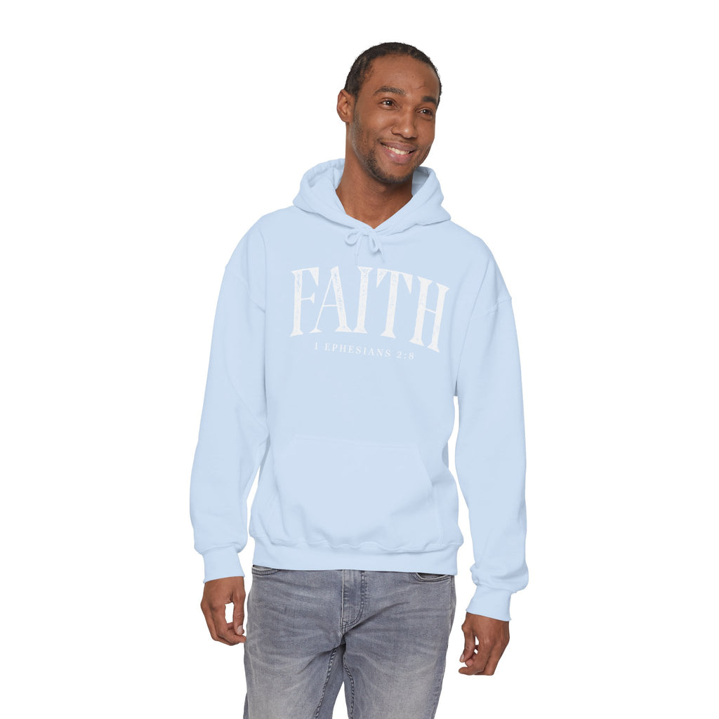 Faith Hoodie - Ephesians 2:8 Inspirational Christian Sweatshirt