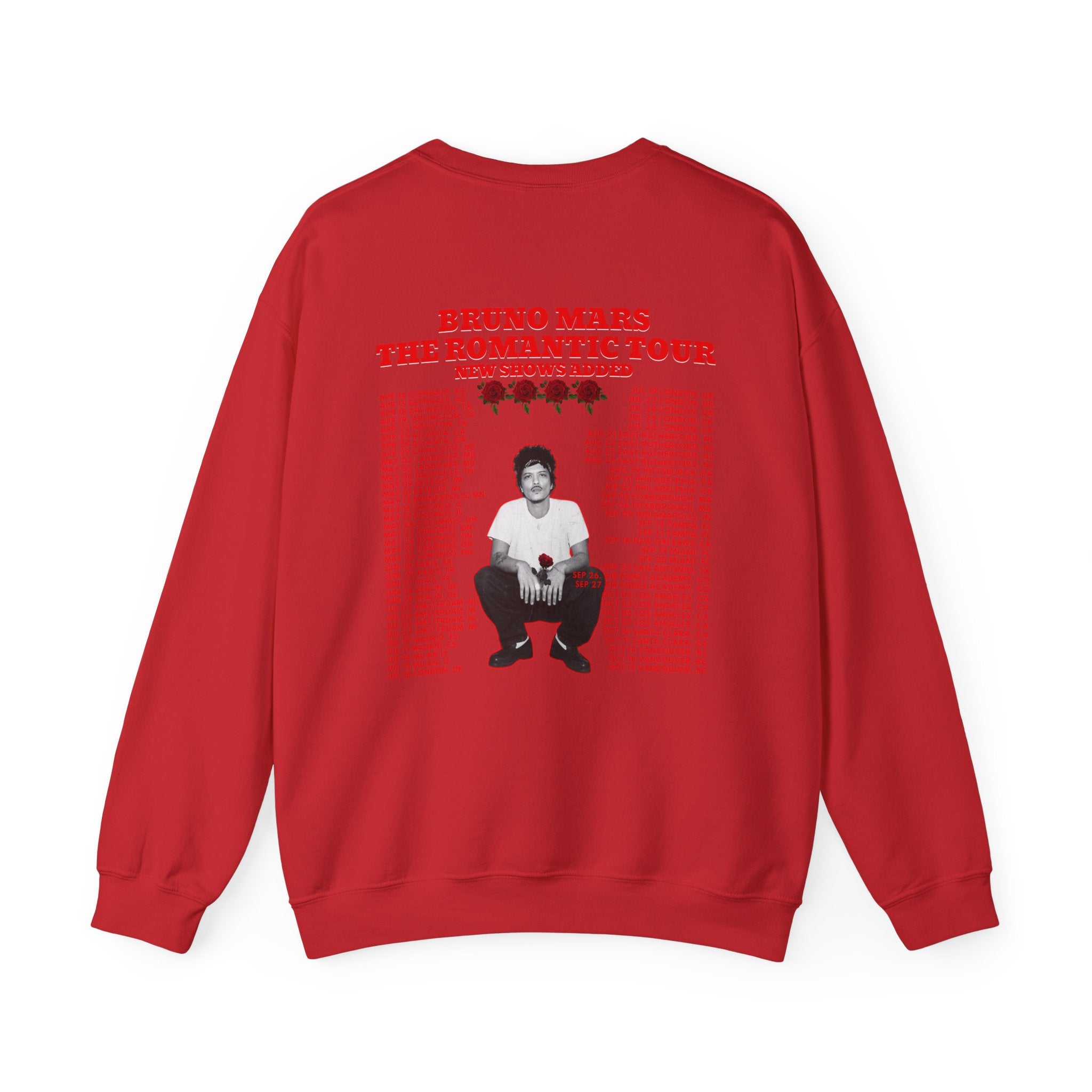 Tour Crewneck Sweatshirt — The Romantic Tour Graphic