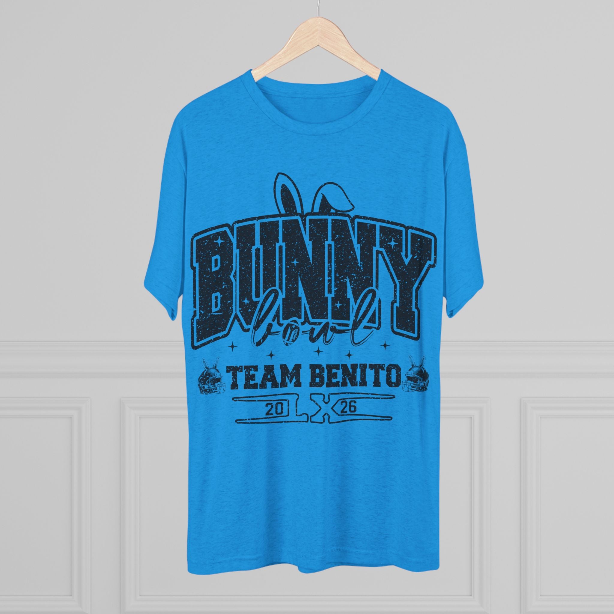 Bunny Bowl Team Benito Tee — Vintage Sports Easter Rabbit Graphic Shirt