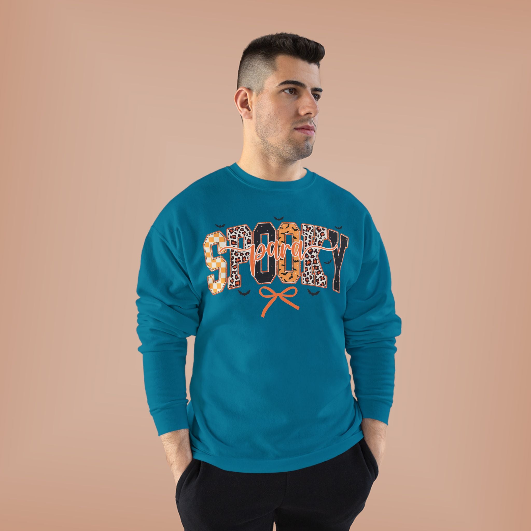 Spooky Leopard Halloween Crewneck Sweatshirt