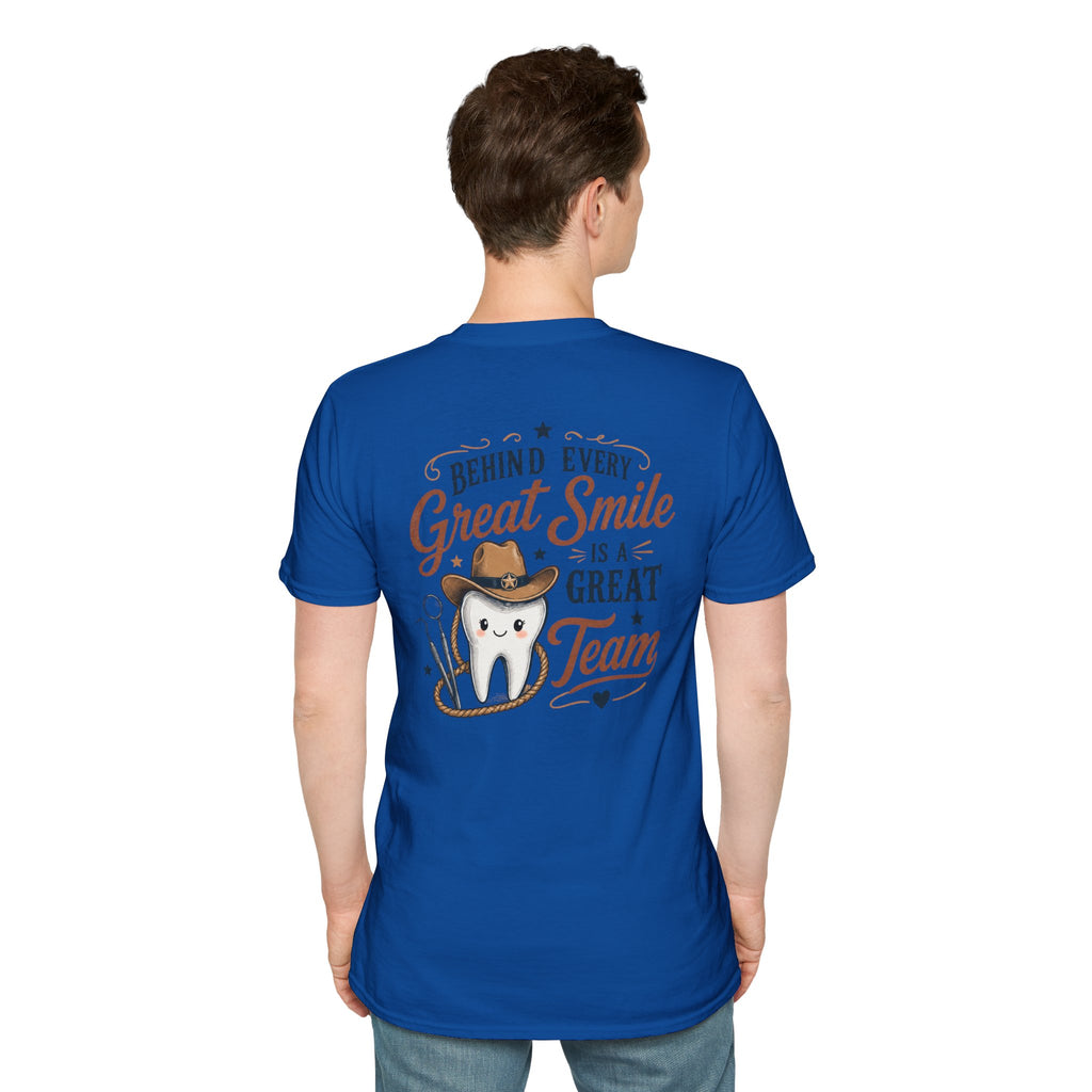 Cowboy Tooth Tee — Cute Western Dental Graphic T-Shirt