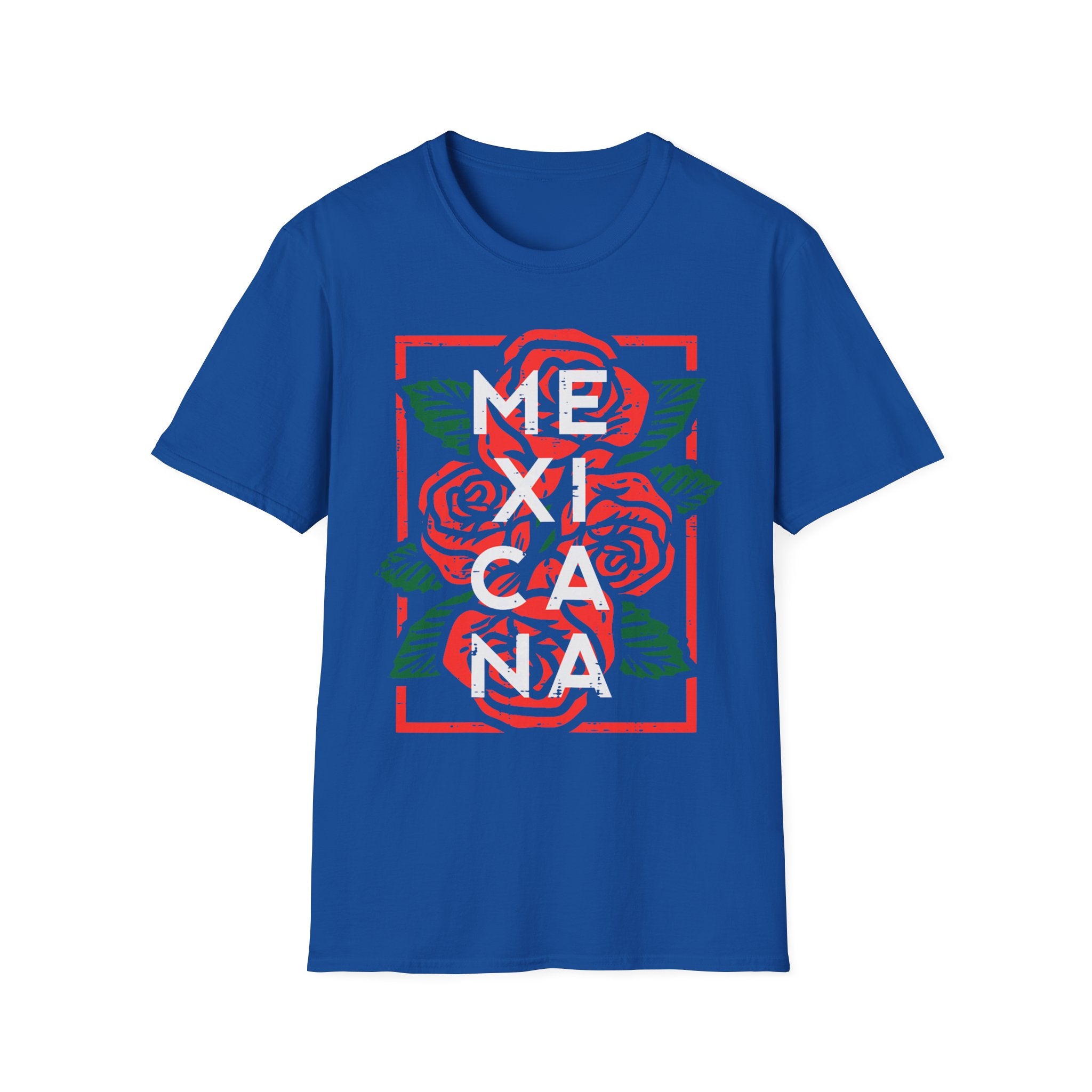 Mexicana Rose T-Shirt — Bold Floral Mexico Pride Tee