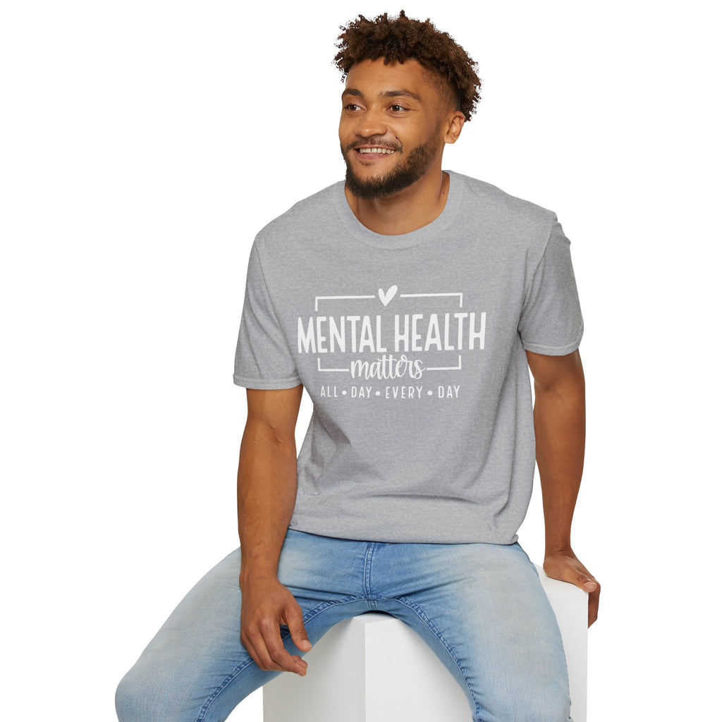 Mental Health Matters T-Shirt — "All Day • Every Day" Awareness Tee