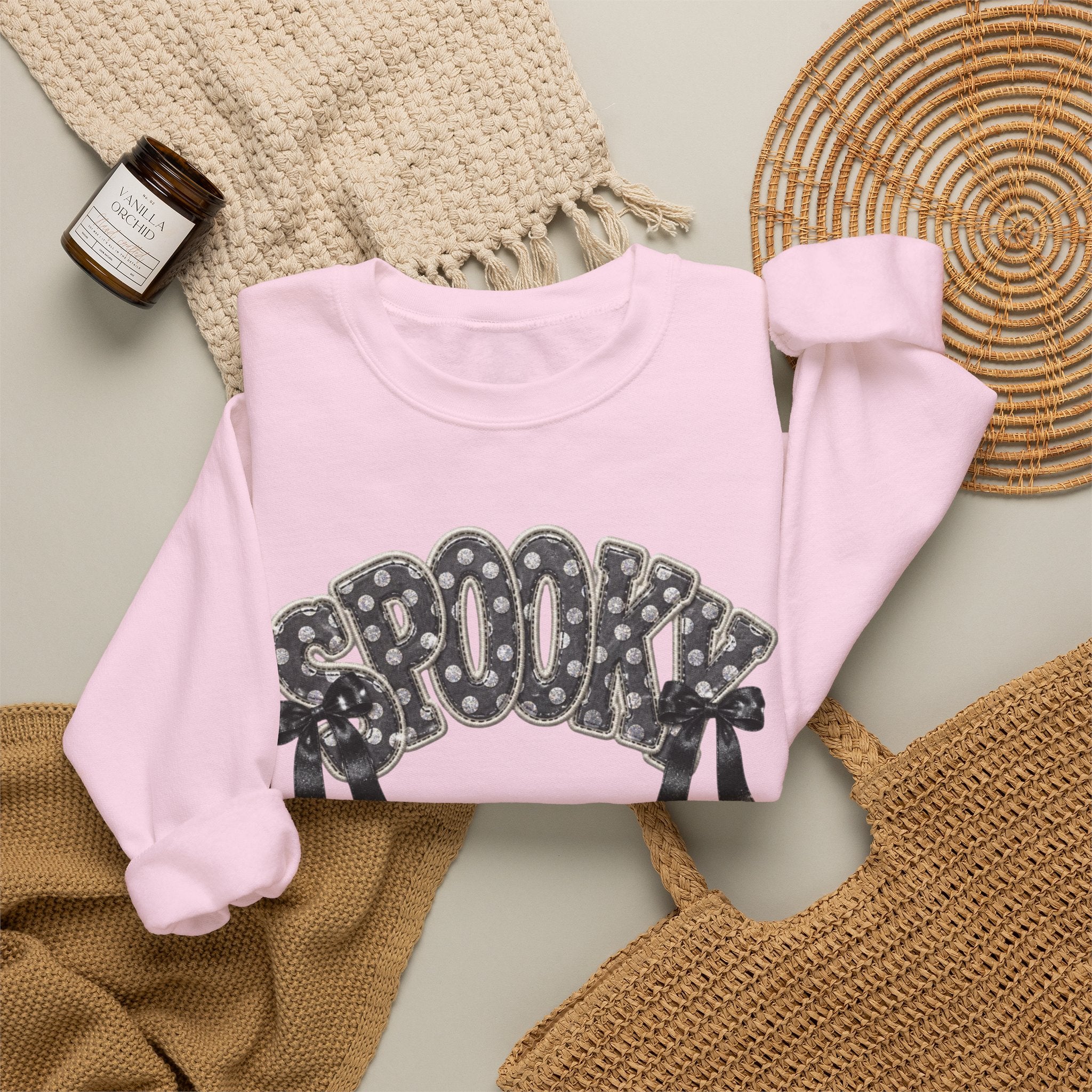 Spooky Floral 'SPOOKY' Crewneck Sweatshirt