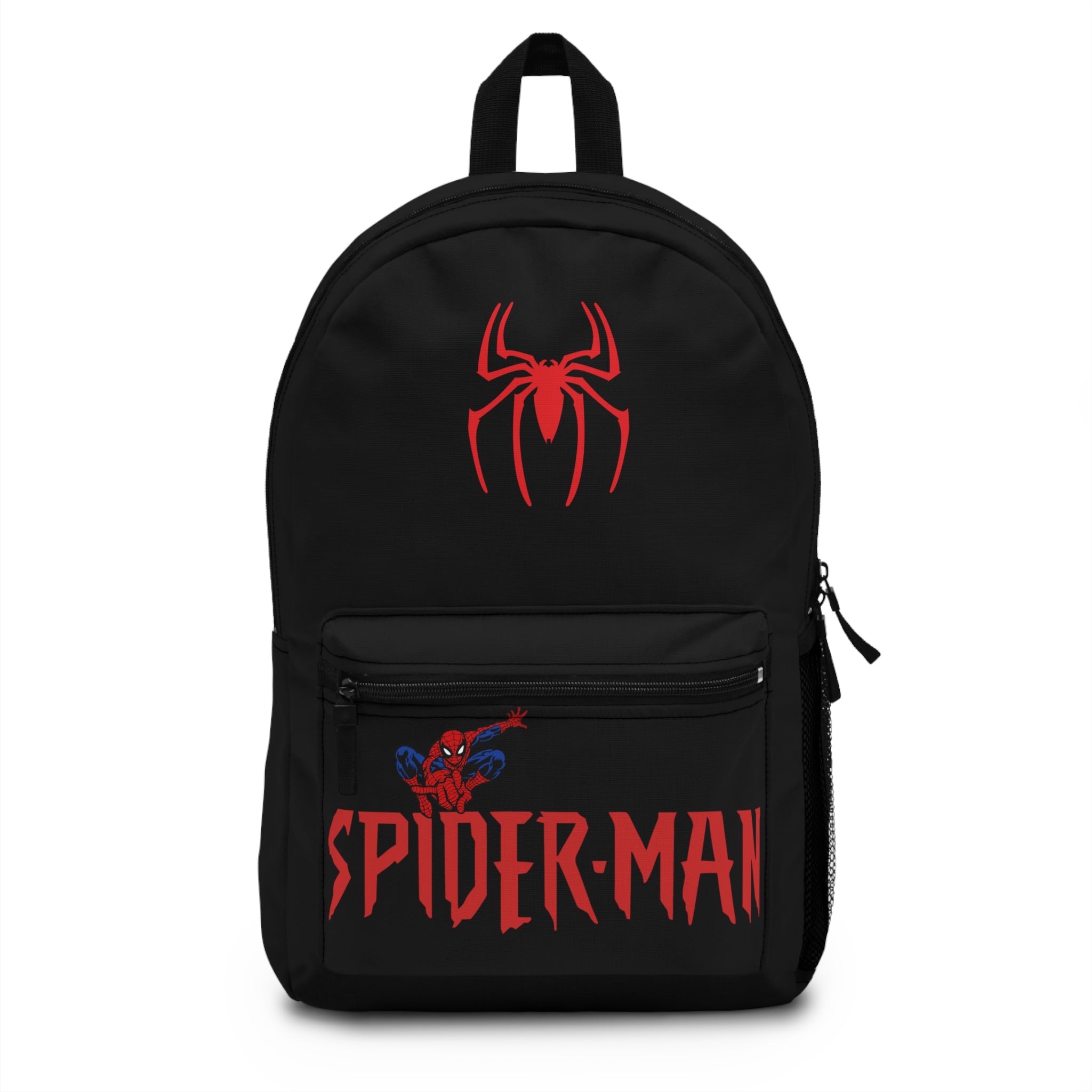 Spider-Man Red Logo Backpack — Kids Marvel Superhero School Bag