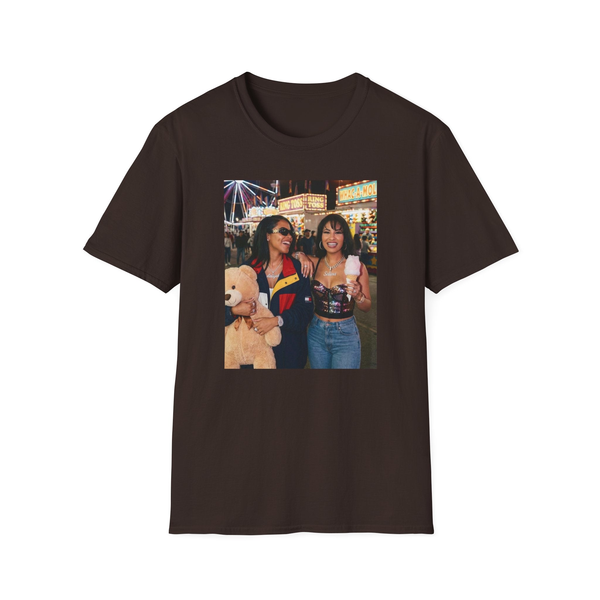 Photo Carnival T‑Shirt — Retro Fair Friends Tee (Cotton Graphic)