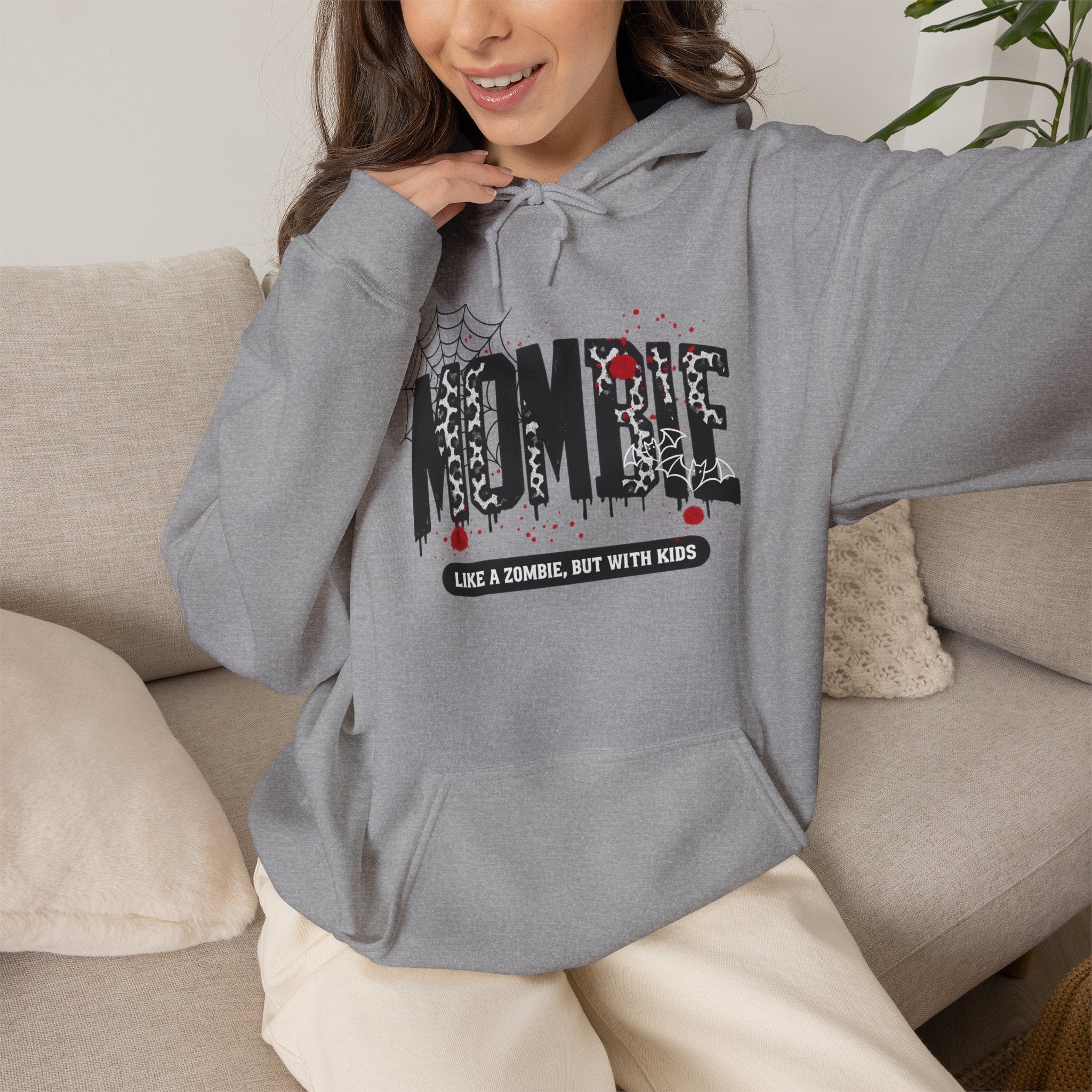 Hoodie - "Nombie" Funny Zombie Dad Hoodie (Like a Zombie, But With Kids)