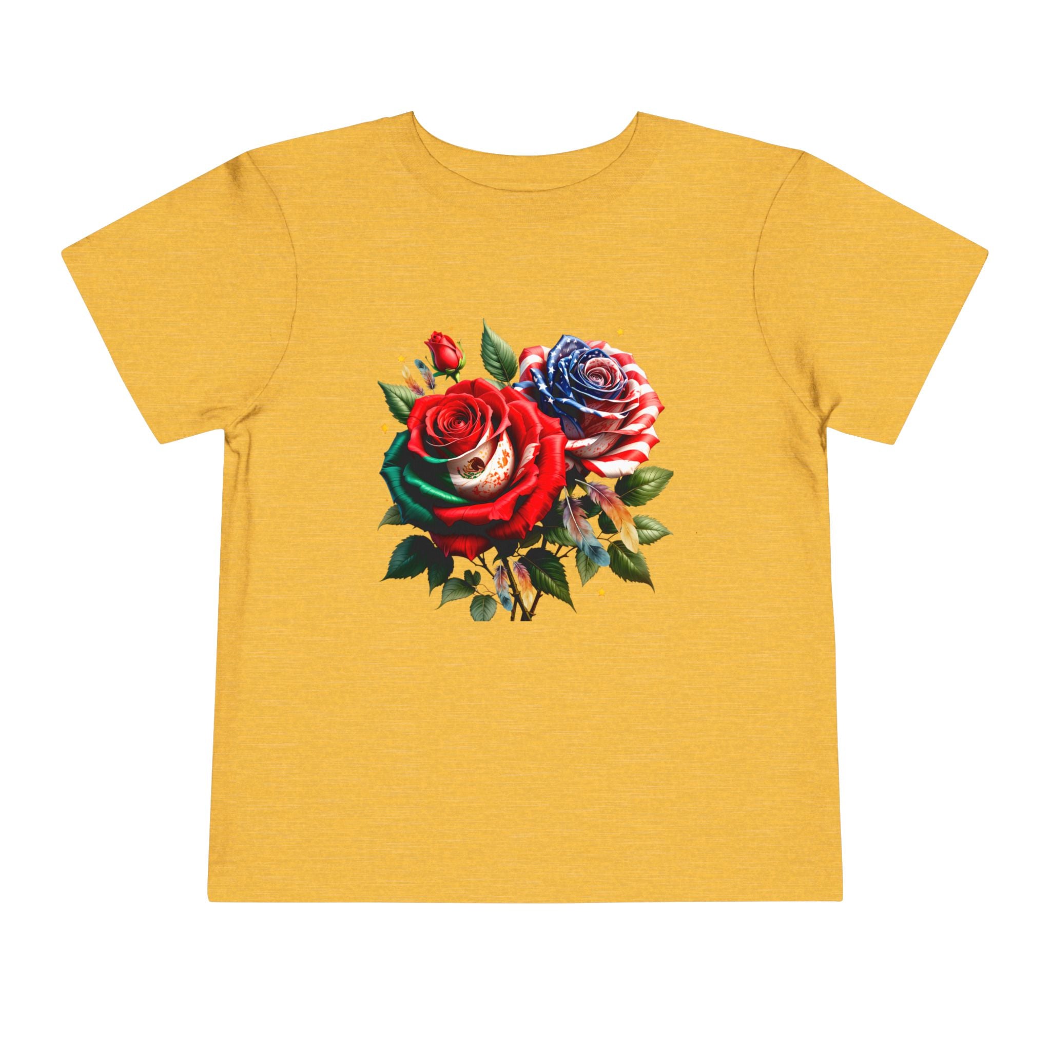 Toddler Tee — Vintage Watercolor Roses Floral Shirt for Kids