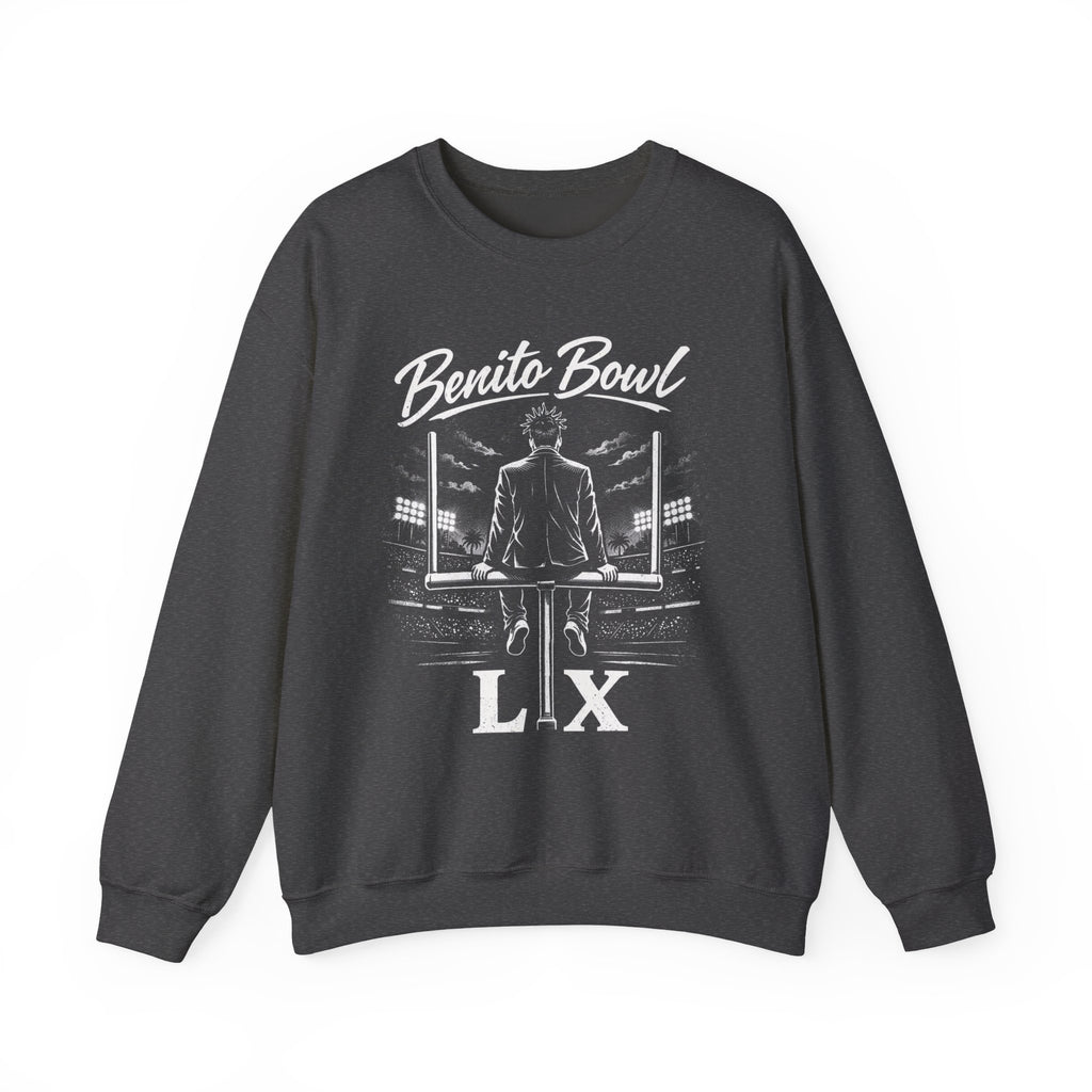 Benito Bowl LIX Crewneck Sweatshirt — Football Stadium Graphic Signature Crew