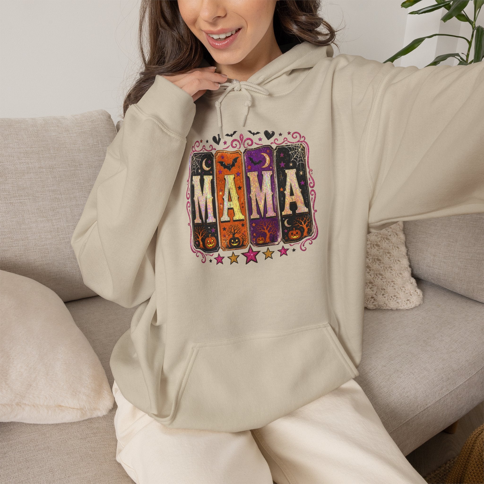 Mama Retro Hoodie — Vintage Letterpress Mother’s Day Sweatshirt