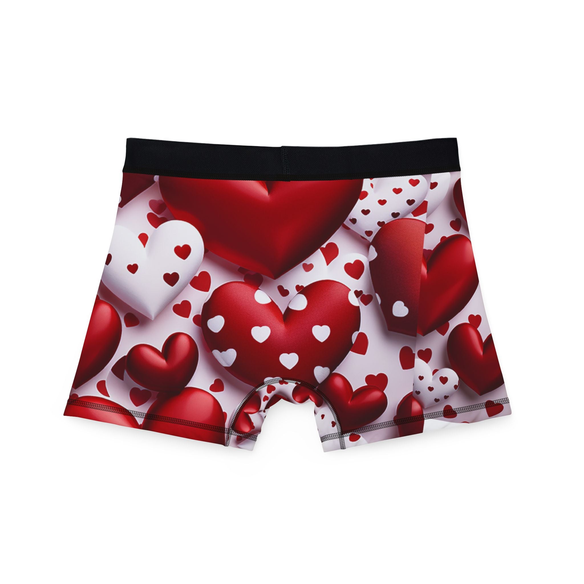 Valentine's Red Heart Allover-Print Men's Boxers