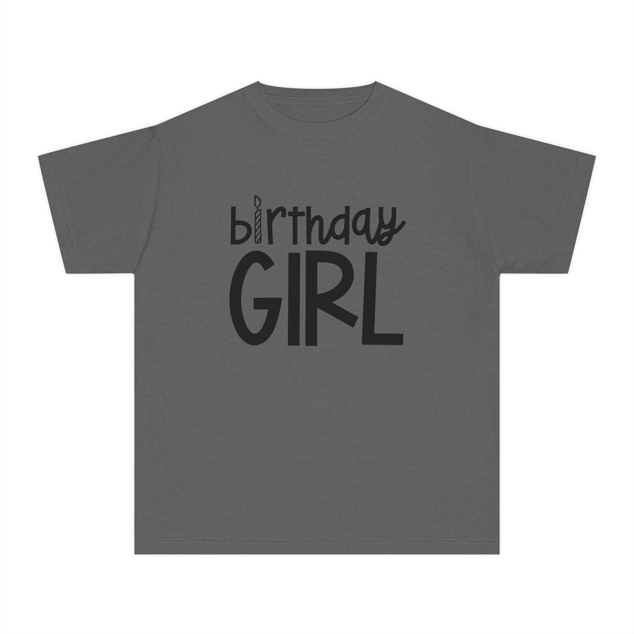 Birthday Girl Tee — Kids 4th Birthday Shirt with Pink Balloon Back Design