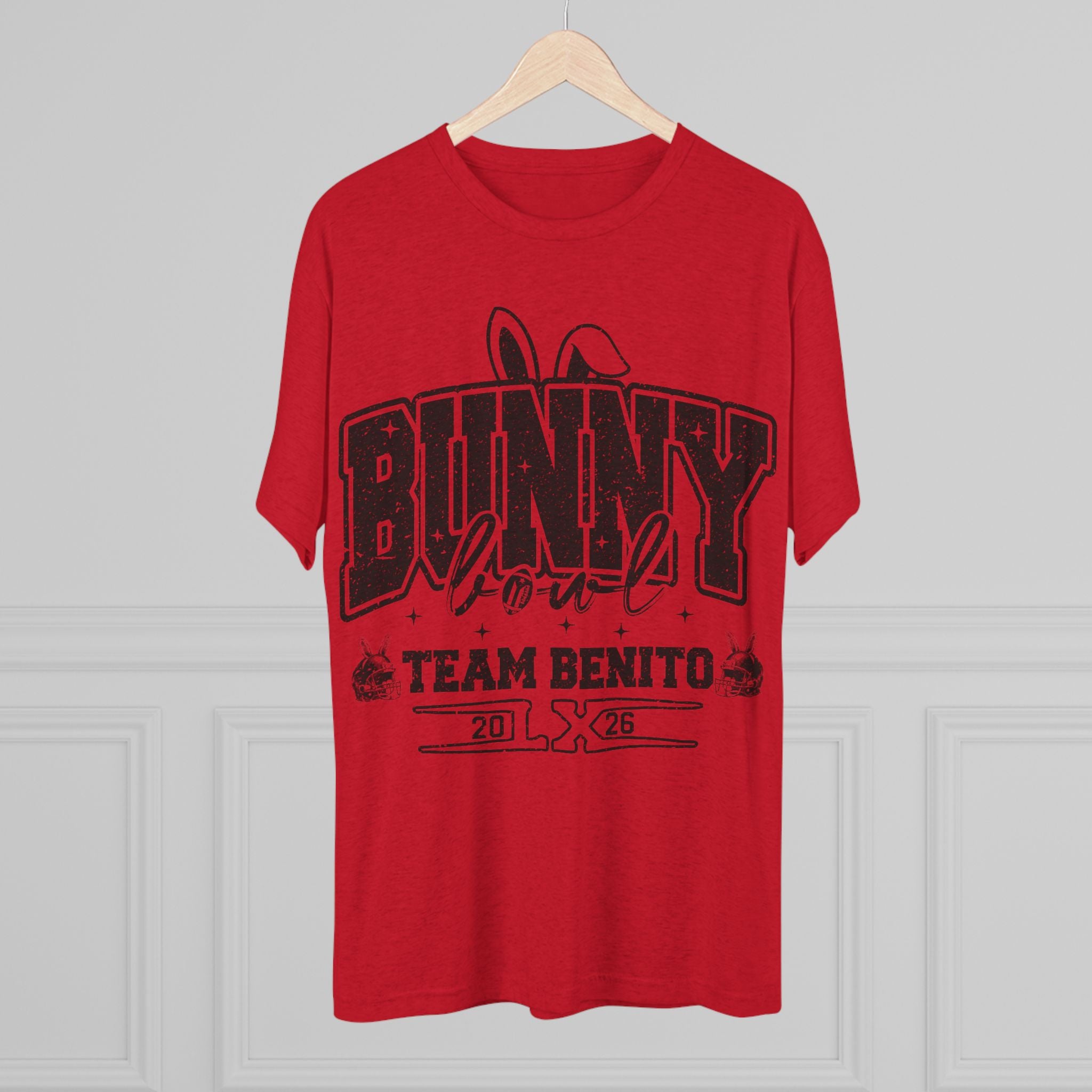 Bunny Bowl Team Benito Tee — Vintage Sports Easter Rabbit Graphic Shirt