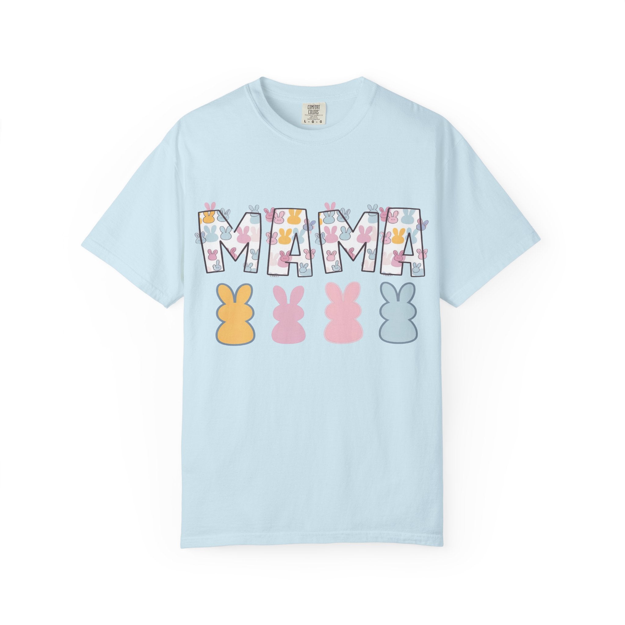 Mama Floral Peep Tee — Easter Bunny Pastel Mother's Day T-Shirt