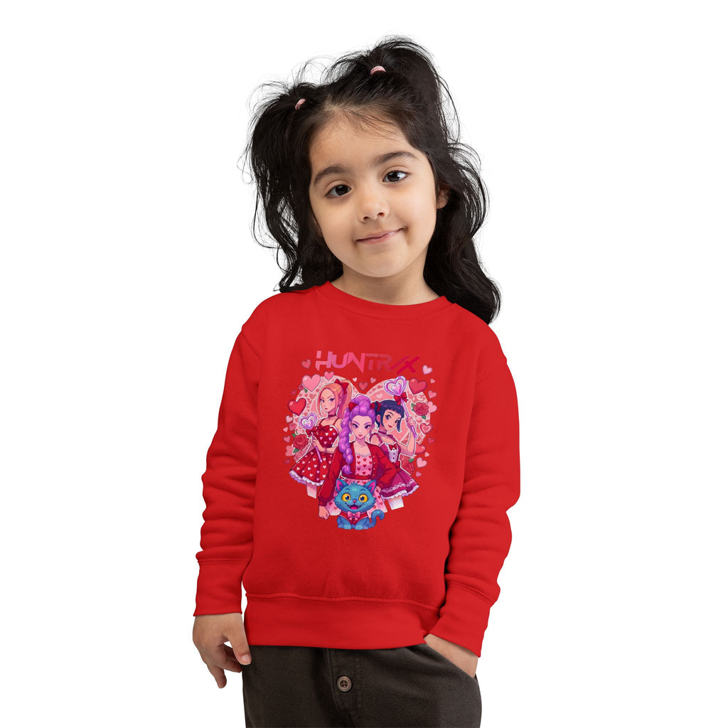 Toddler Sweatshirt — Pink Heart Huntrix
