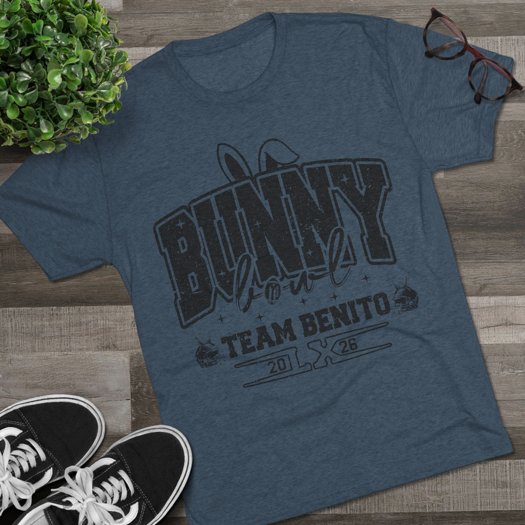 Bunny Bowl Team Benito Tee — Vintage Sports Easter Rabbit Graphic Shirt