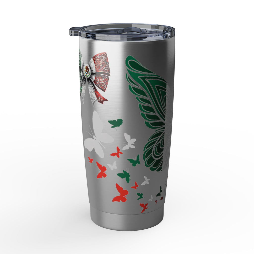 Mexican Butterfly 20oz Tumbler — Patriotic Rose & Bow Travel Cup