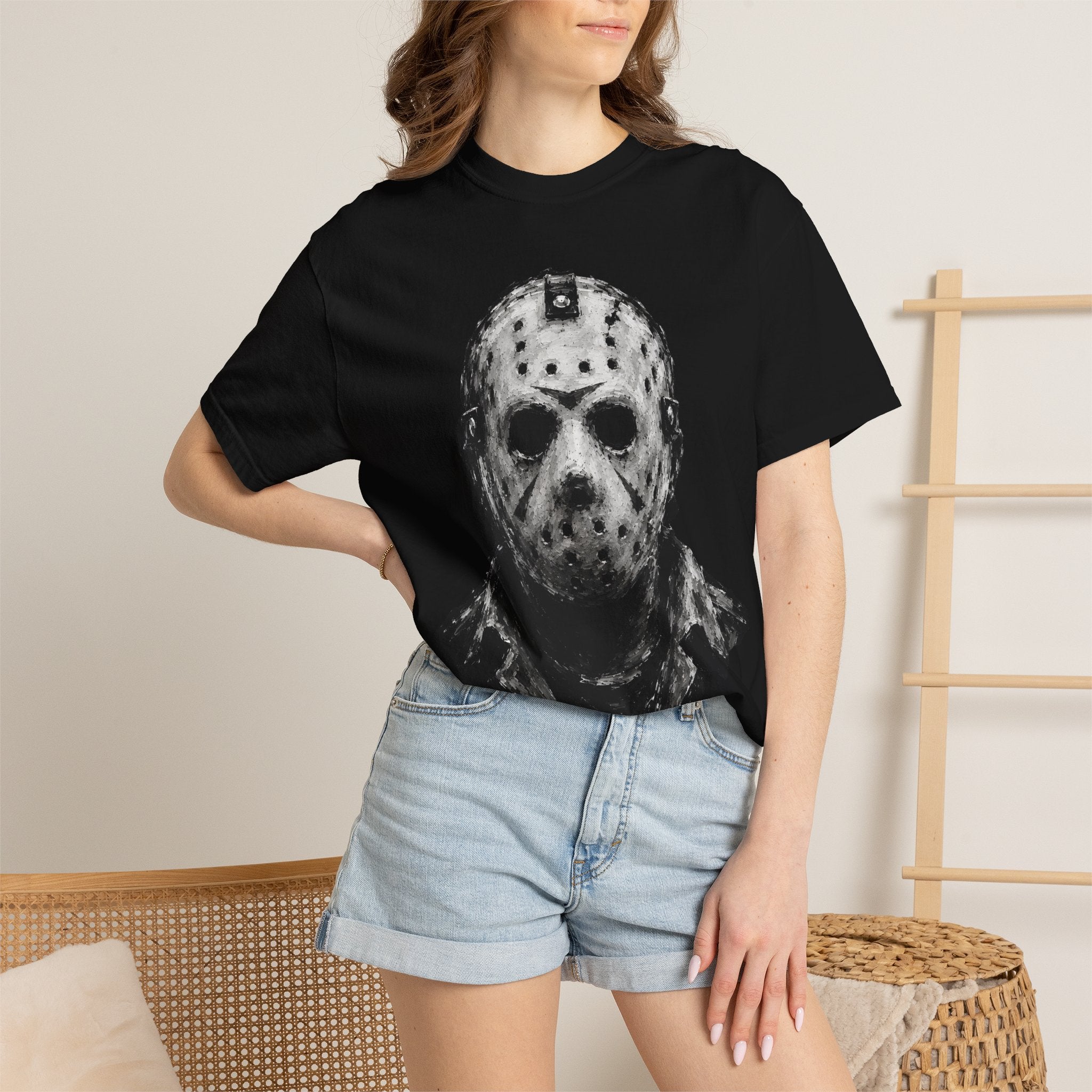 Hockey Mask Horror T-Shirt — Portrait Tee