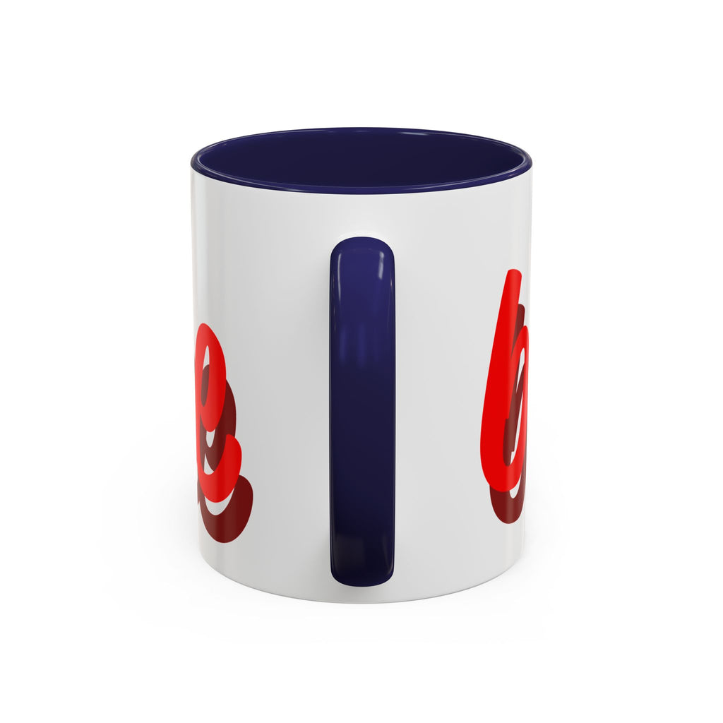Be Mine Mug | Heart Valentine Coffee Mug, Accent Handle and Rim