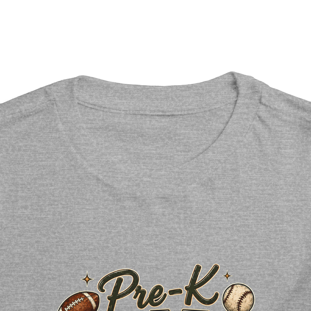 Pre-K Grade Toddler Tee — Back to School Sports Design