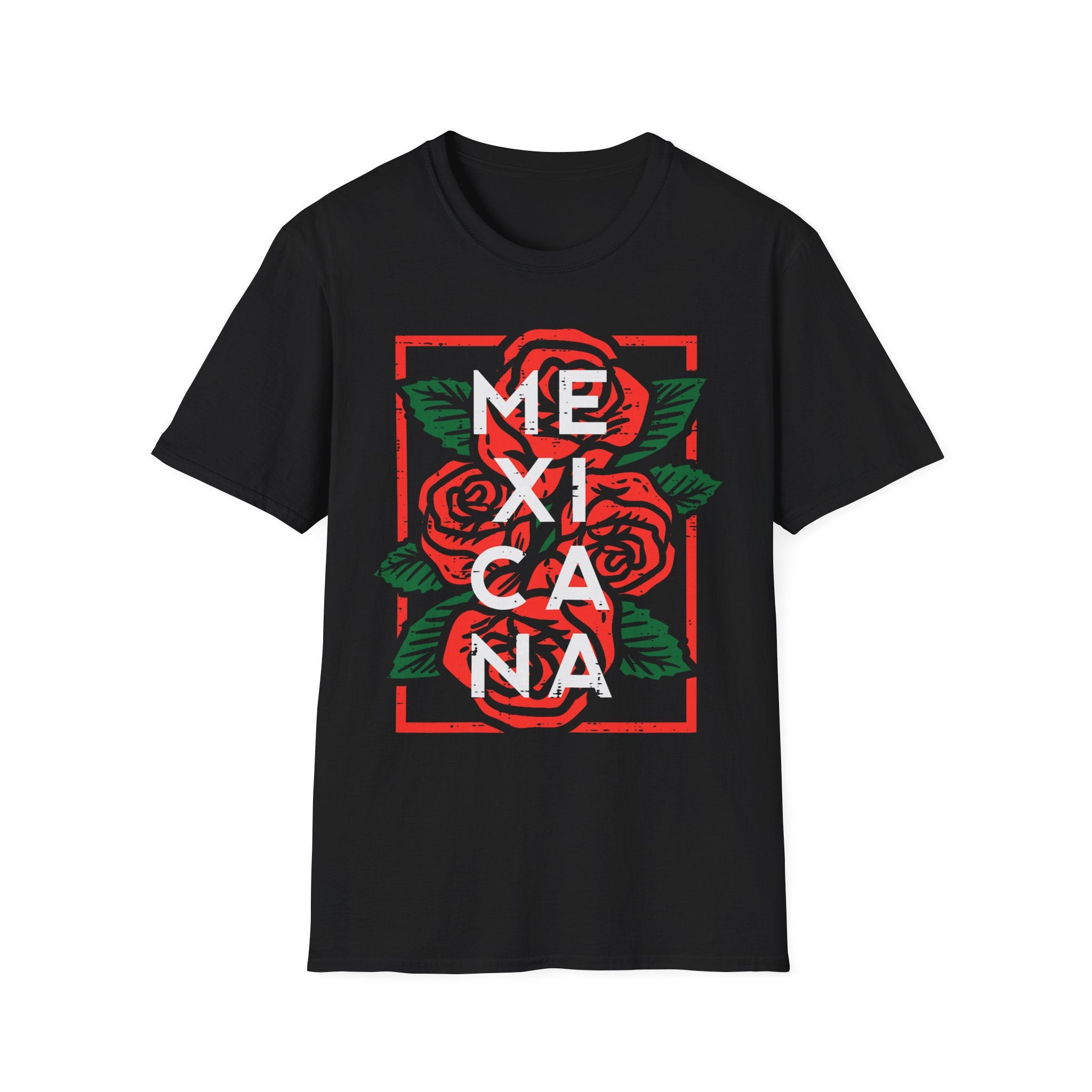 Mexicana Rose T-Shirt — Bold Floral Mexico Pride Tee
