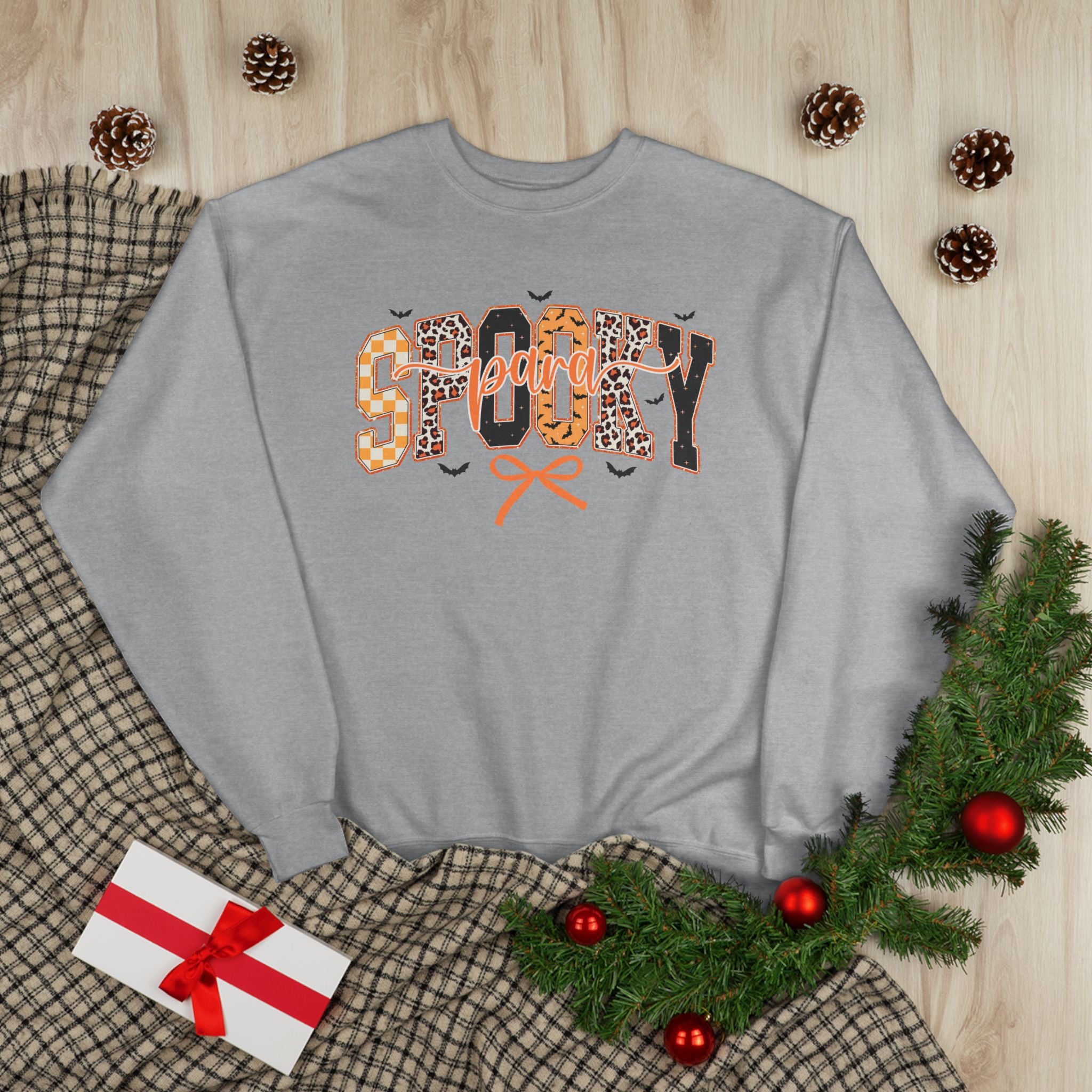 Spooky Leopard Halloween Crewneck Sweatshirt