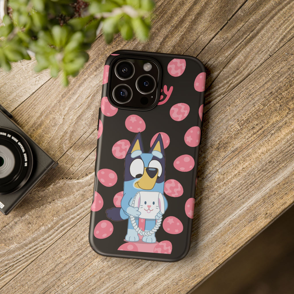 Bluey Holding Bunny phone case | Cute cartoon character phone case