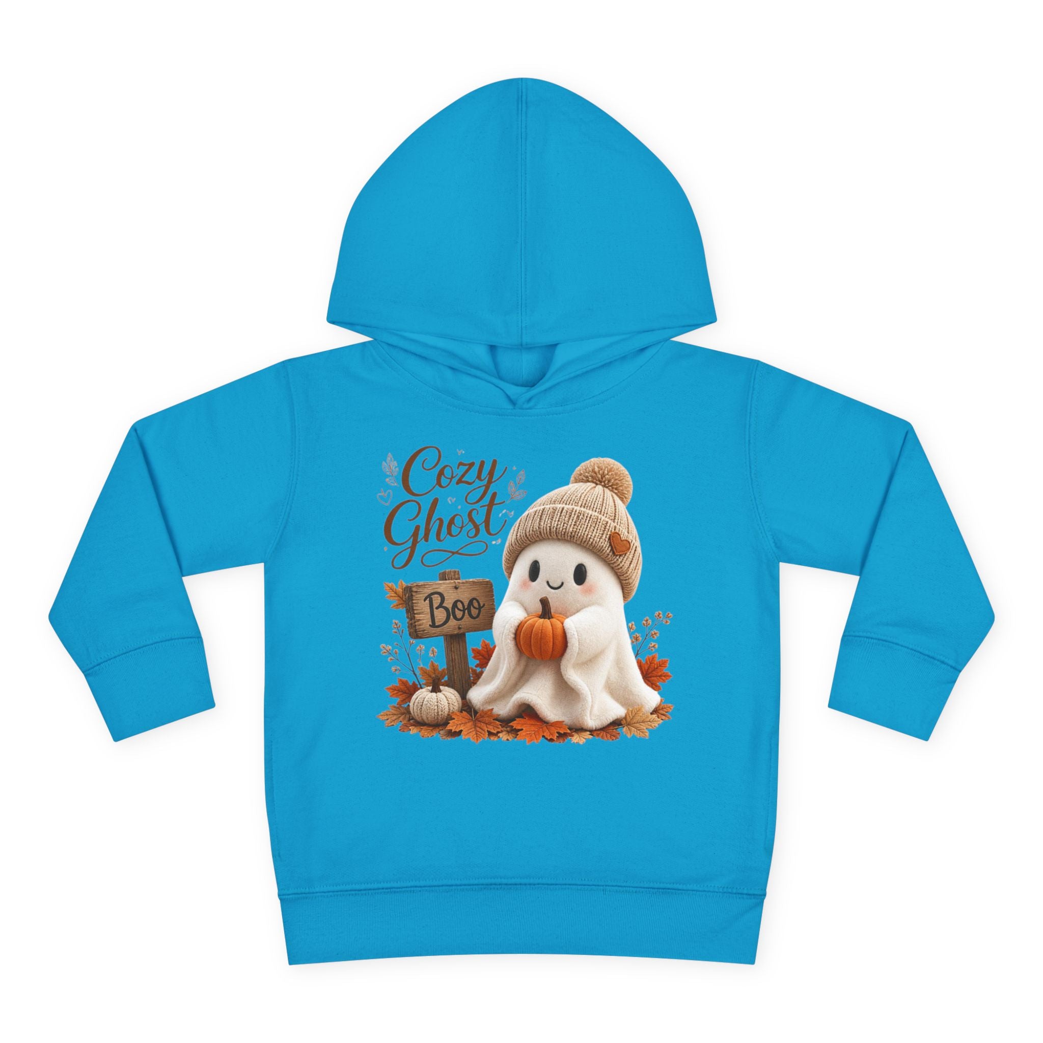 Toddler Hoodie – 'Cozy Ghost' Fall Halloween Pullover