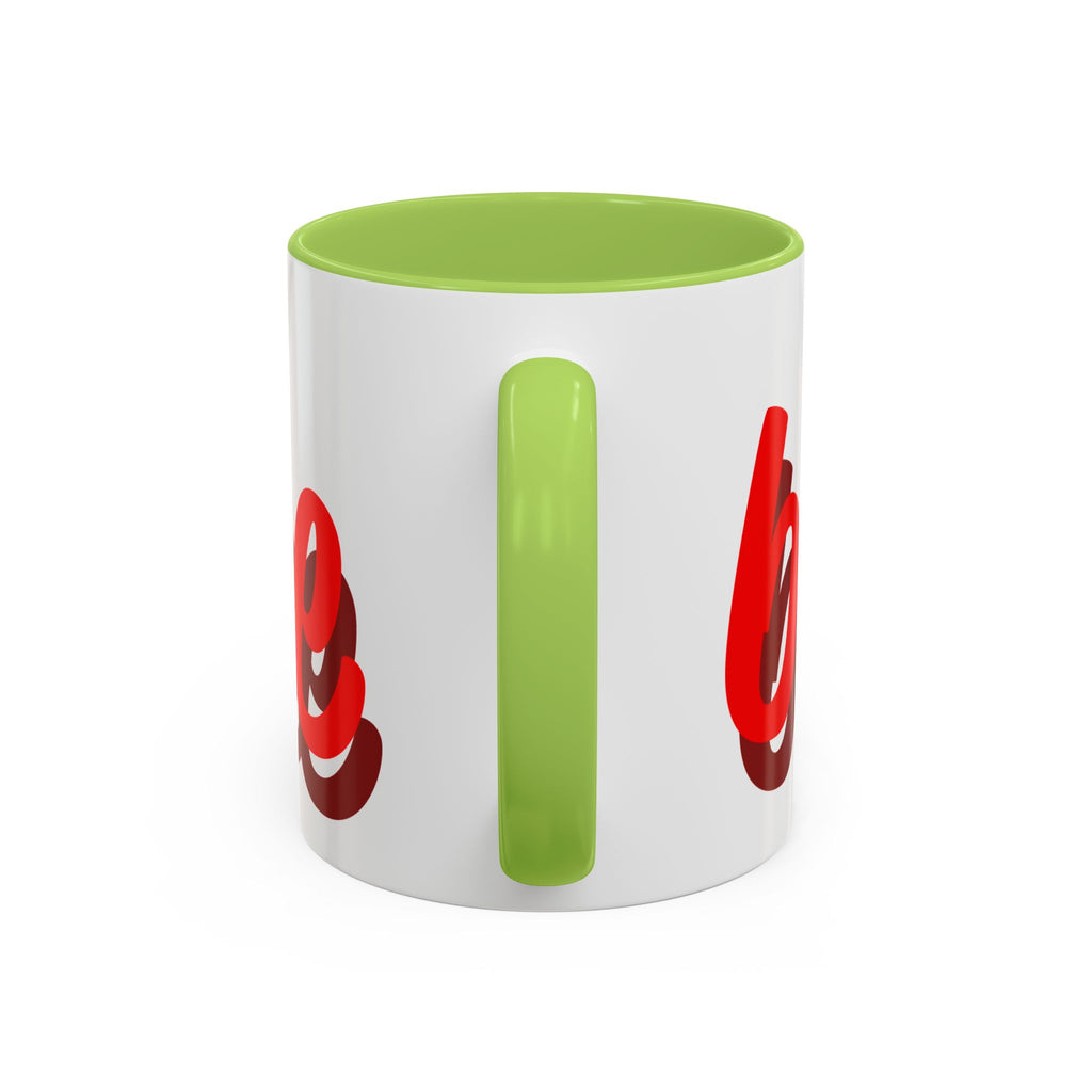 Be Mine Mug | Heart Valentine Coffee Mug, Accent Handle and Rim