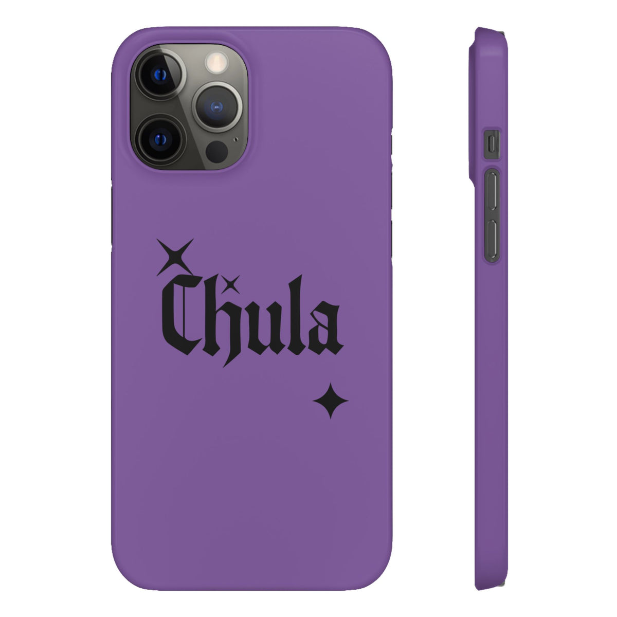 Chula Gothic Script Phone Case | Purple Snap Case