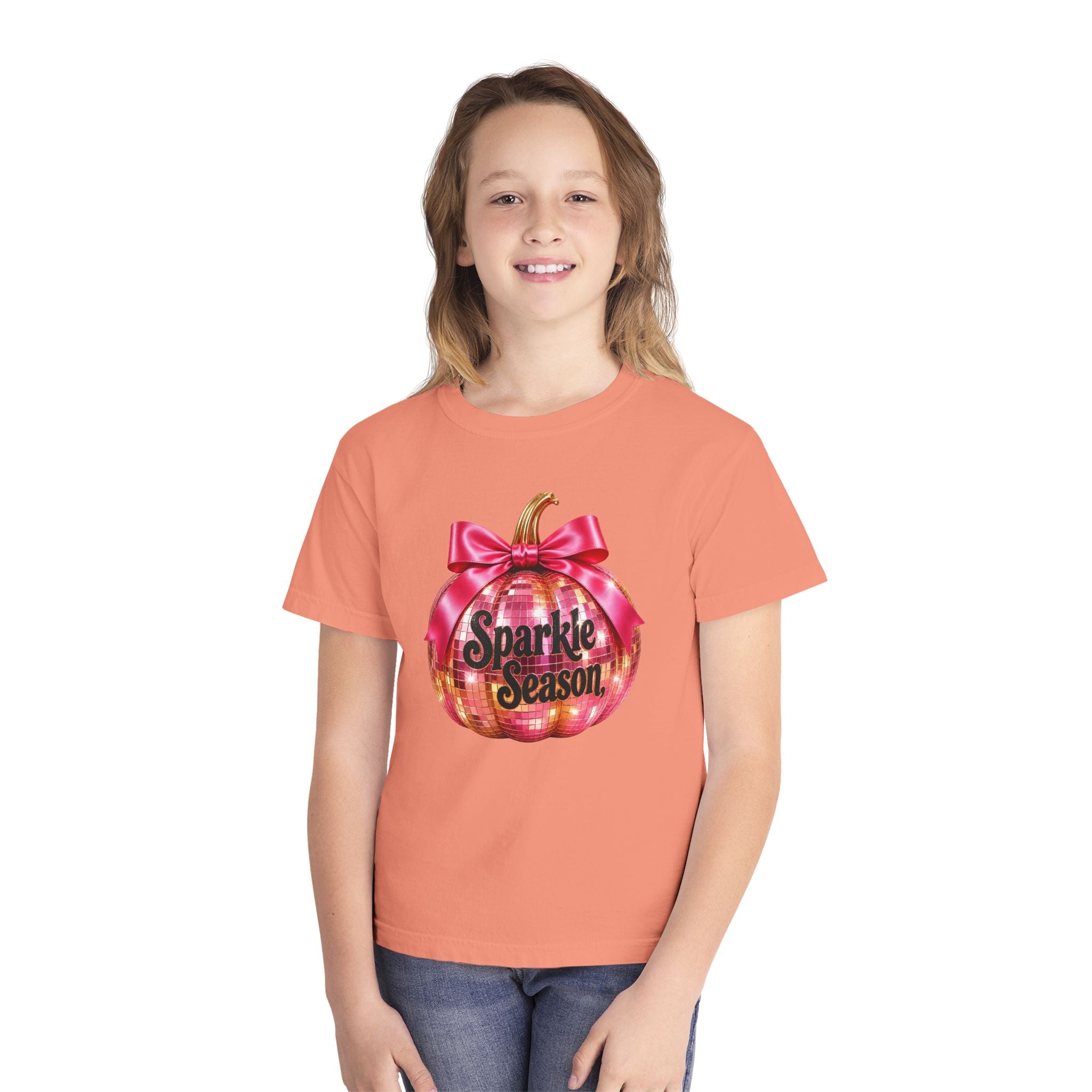 Sparkle Season Pumpkin Youth T‑Shirt