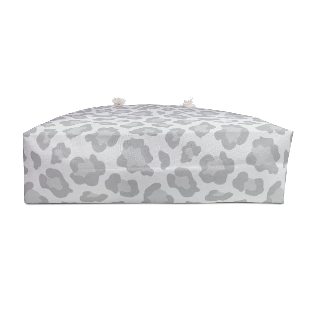 Gray Leopard Print Weekender Bag