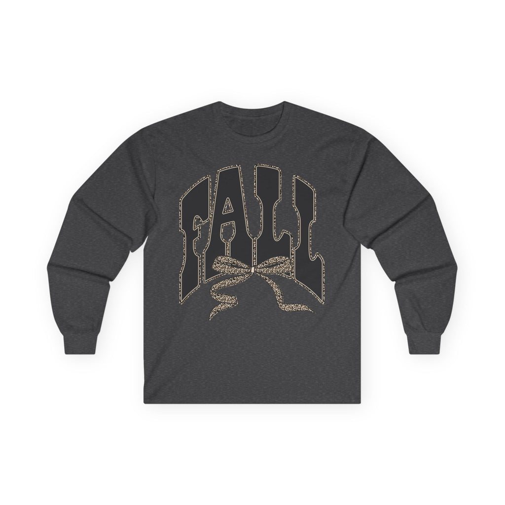Fall Graphic Long Sleeve Tee — "FALL" Arch Design
