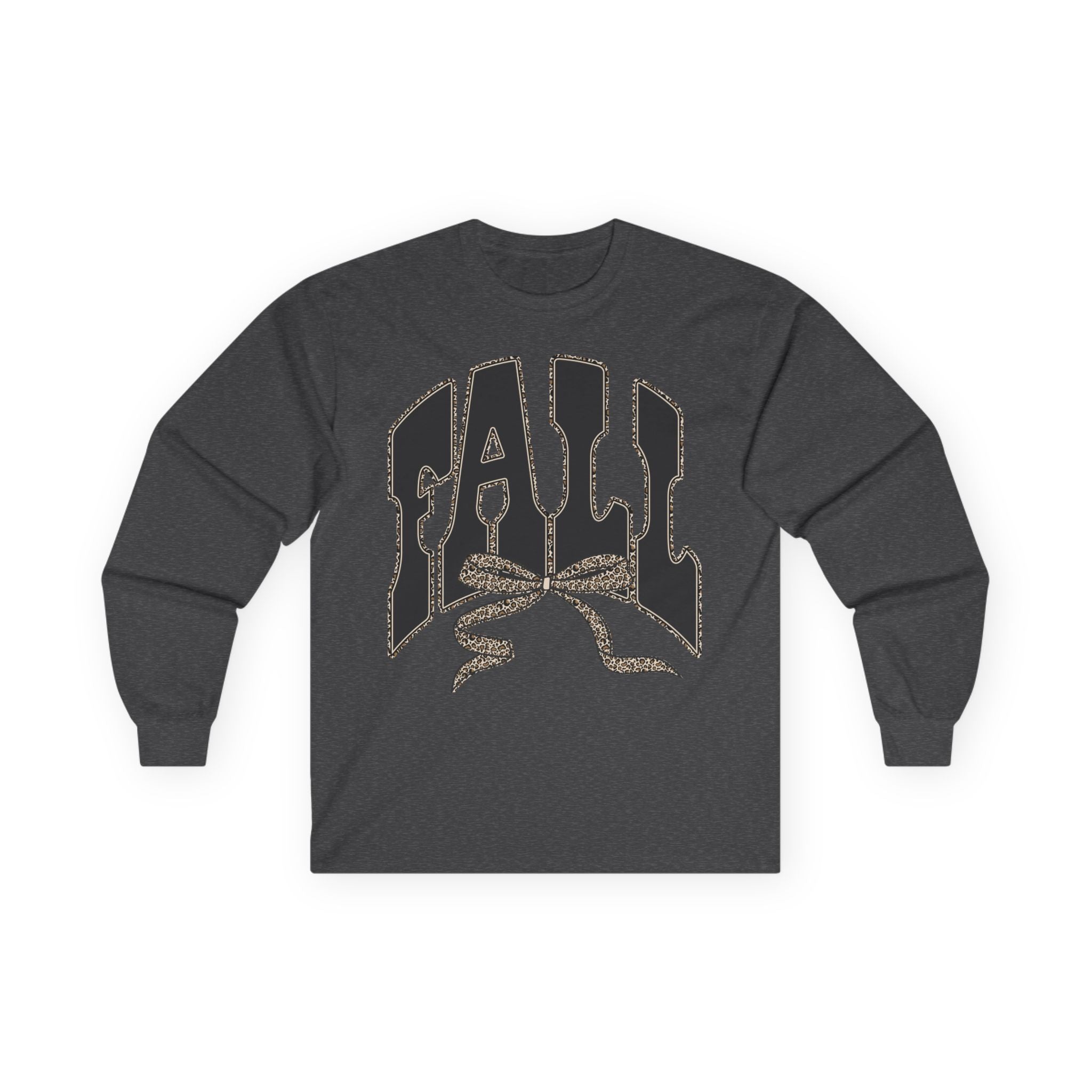 Fall Graphic Long Sleeve Tee — "FALL" Arch Design