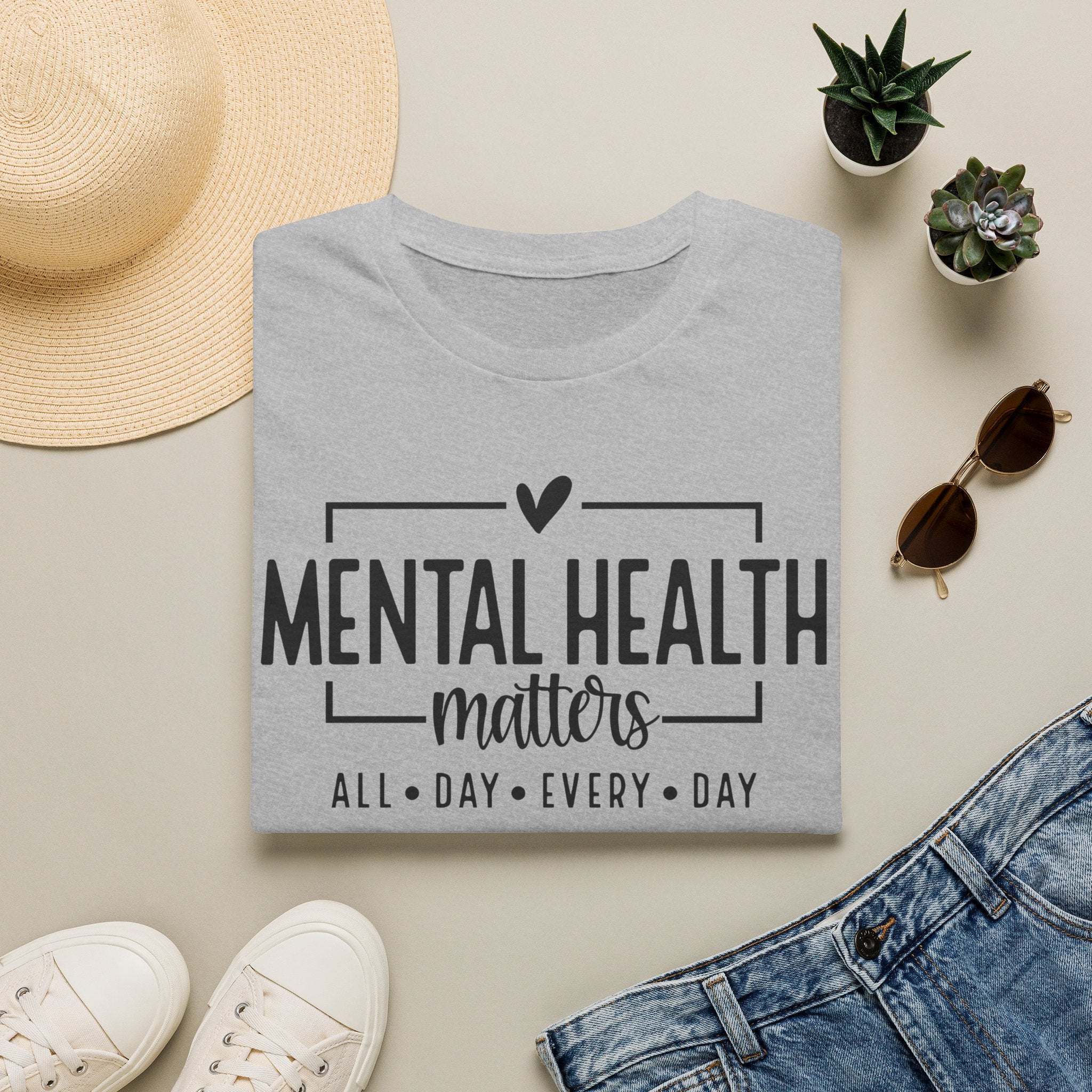 Mental Health Matters T‑Shirt — All Day Every Day Awareness Tee