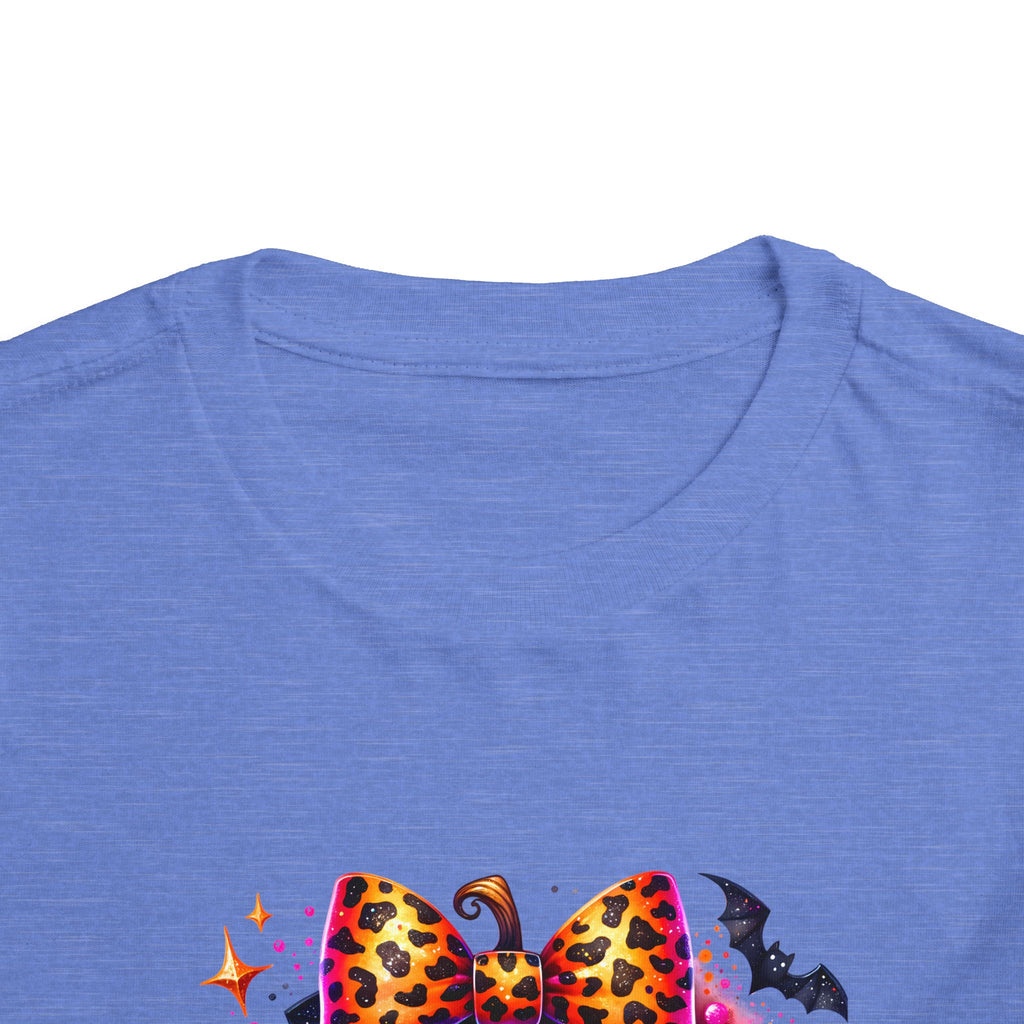 Toddler Tee — "Spooky Season" Pumpkin Bow Halloween Shirt