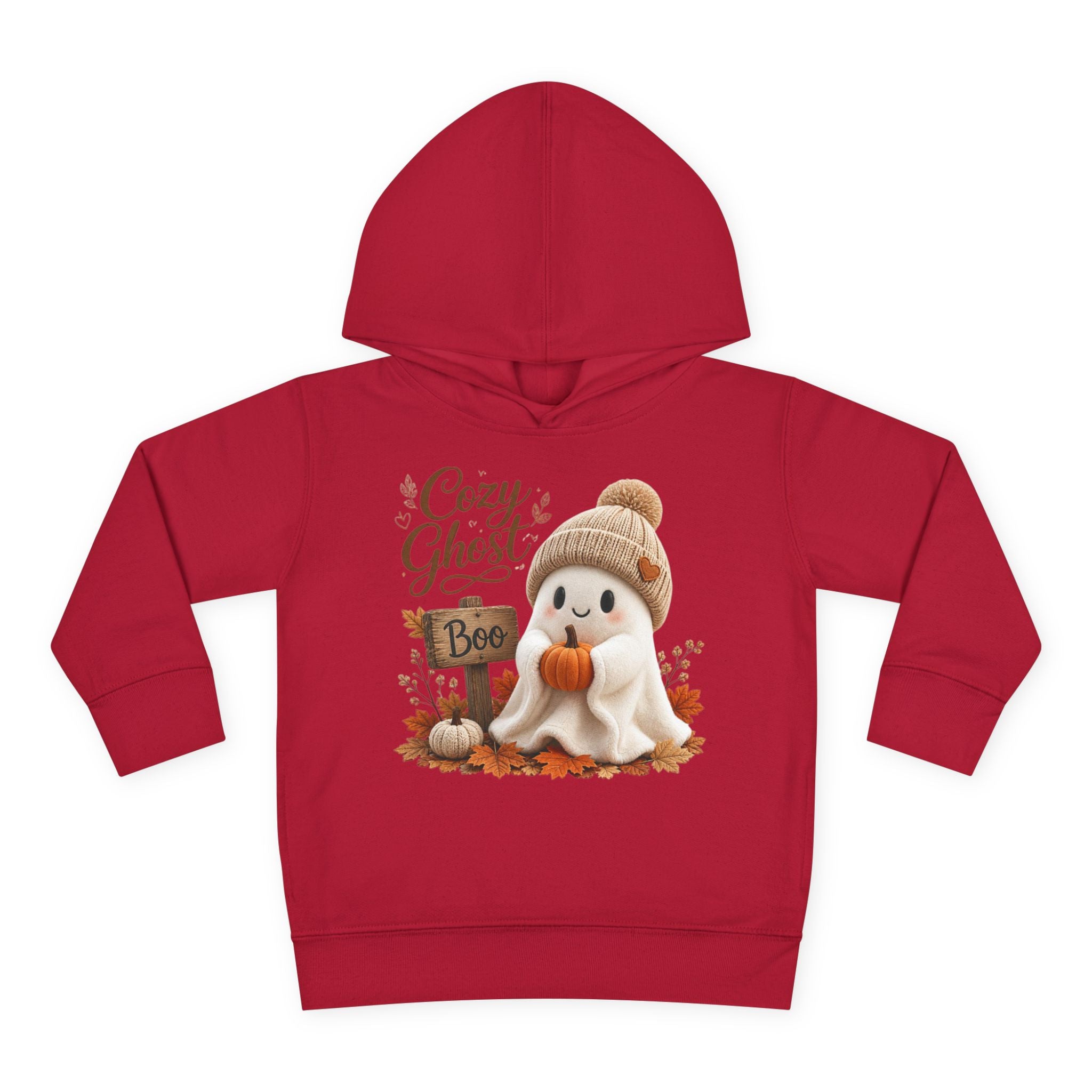 Toddler Hoodie – 'Cozy Ghost' Fall Halloween Pullover