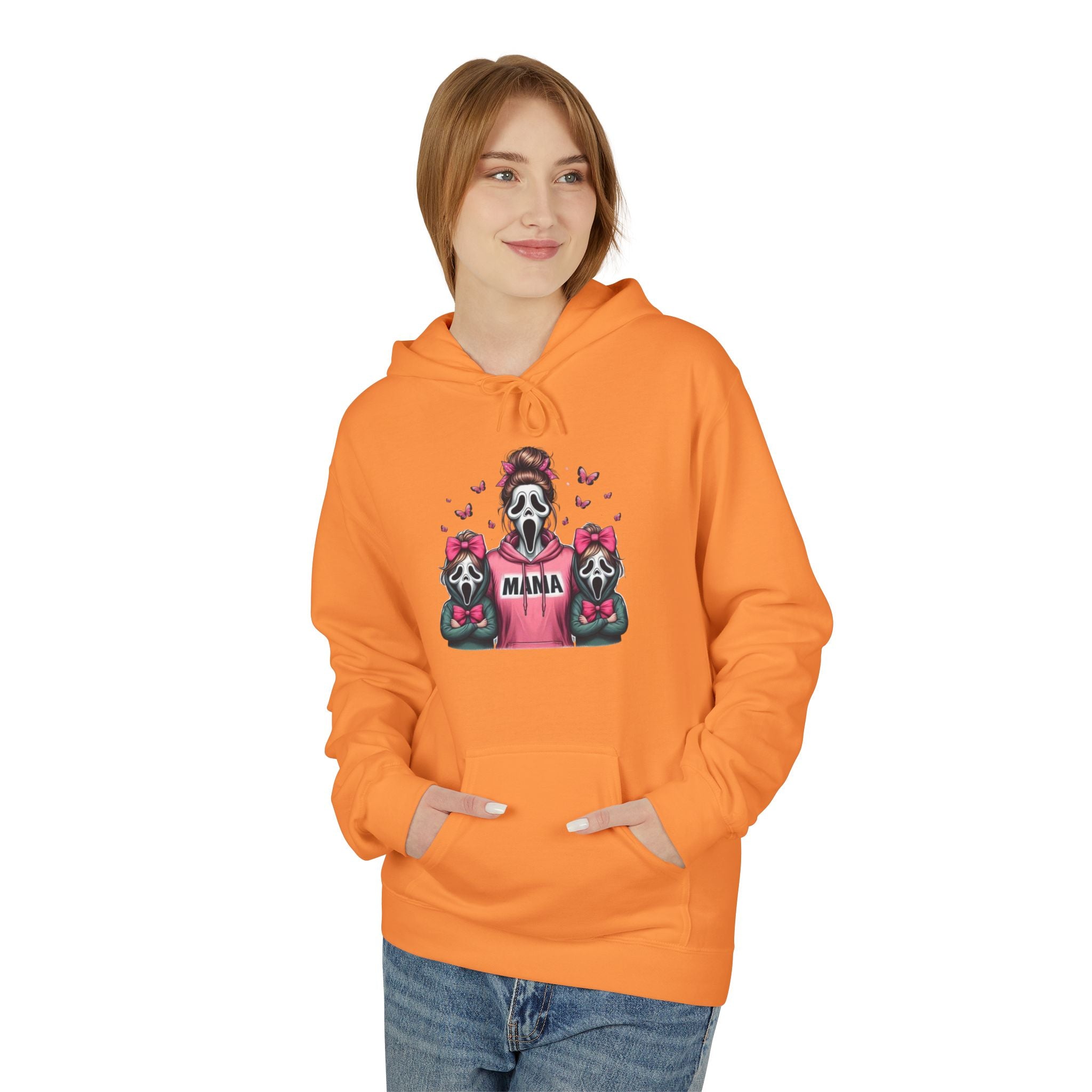 Hoodie — 'Mama' Skeleton with Teddy Bears Cute Goth Mother's Day Pullover