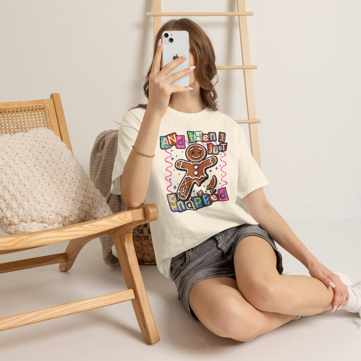Gingerbread Cookie 'And Then I Just Snapped' Graphic Tee