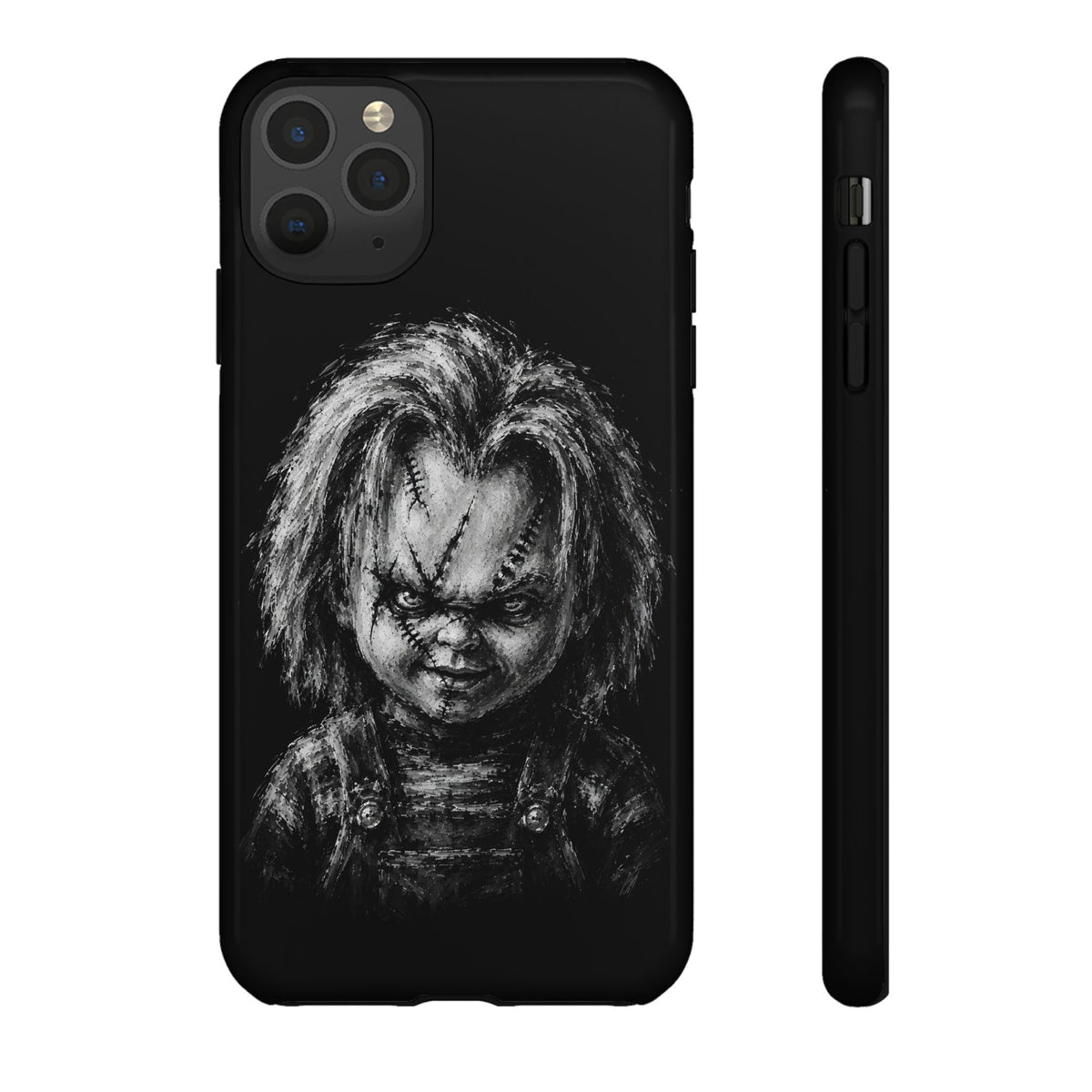 Horror Doll Phone Case - Chucky-Inspired Creepy Portrait Tough Case