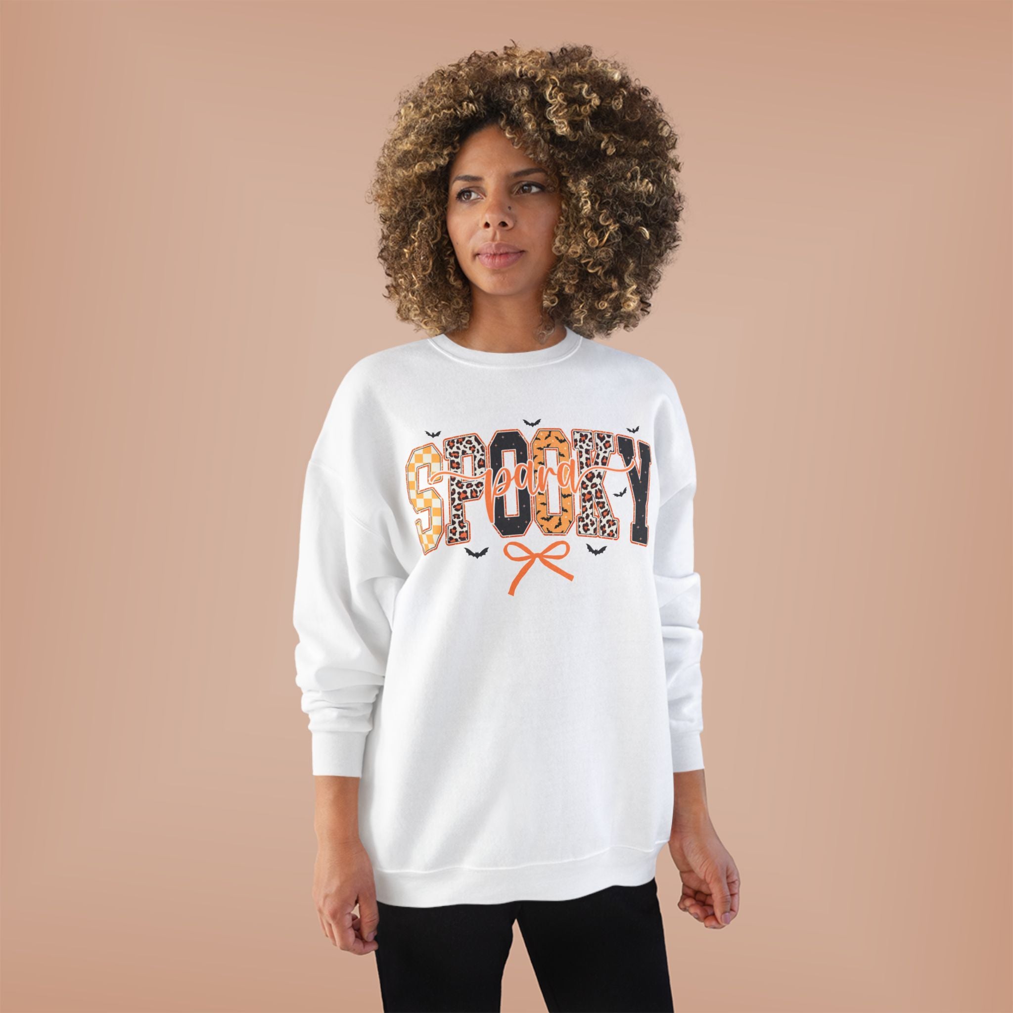Spooky Leopard Halloween Crewneck Sweatshirt