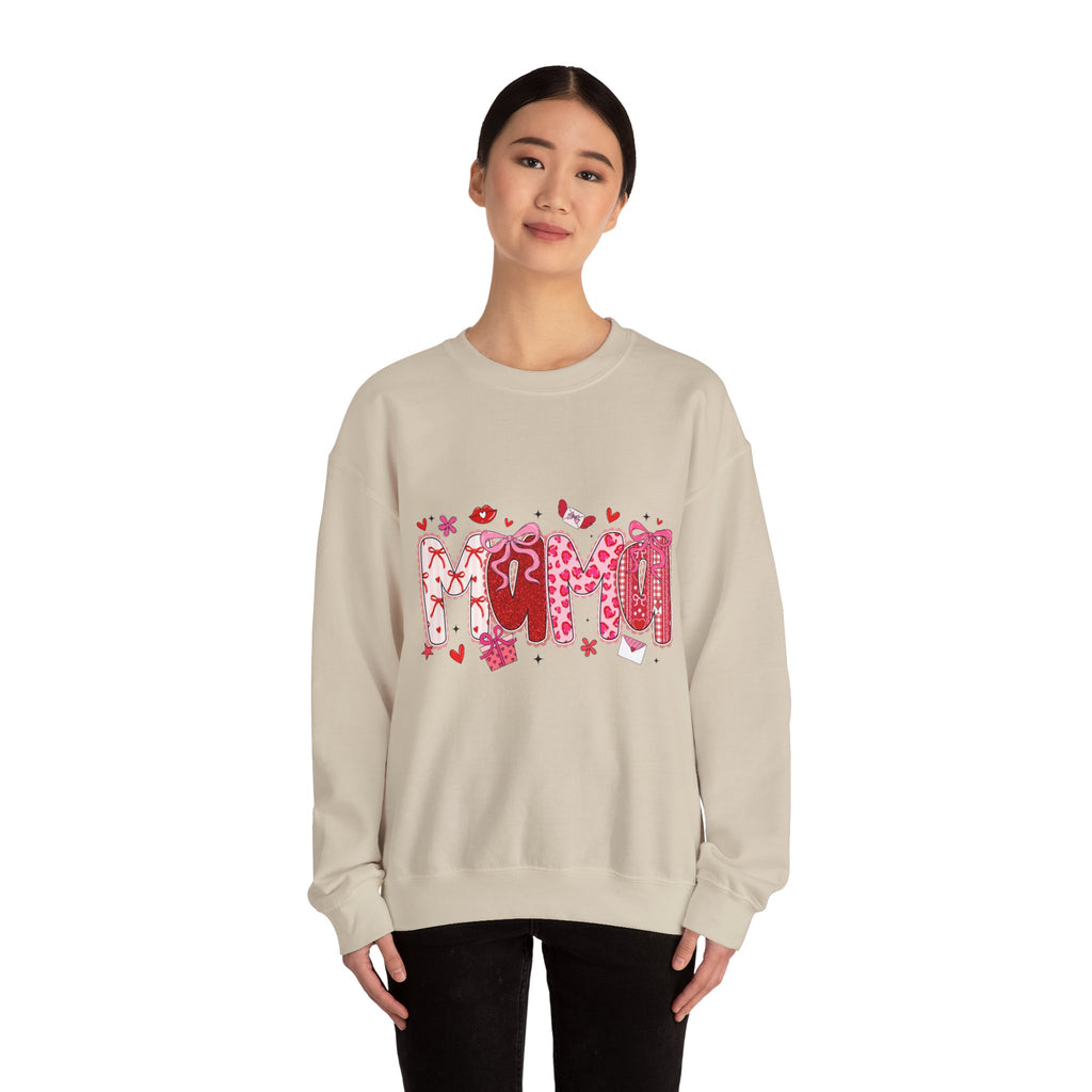 Heart Graphic Sweatshirt - Cute Valentine’s Day