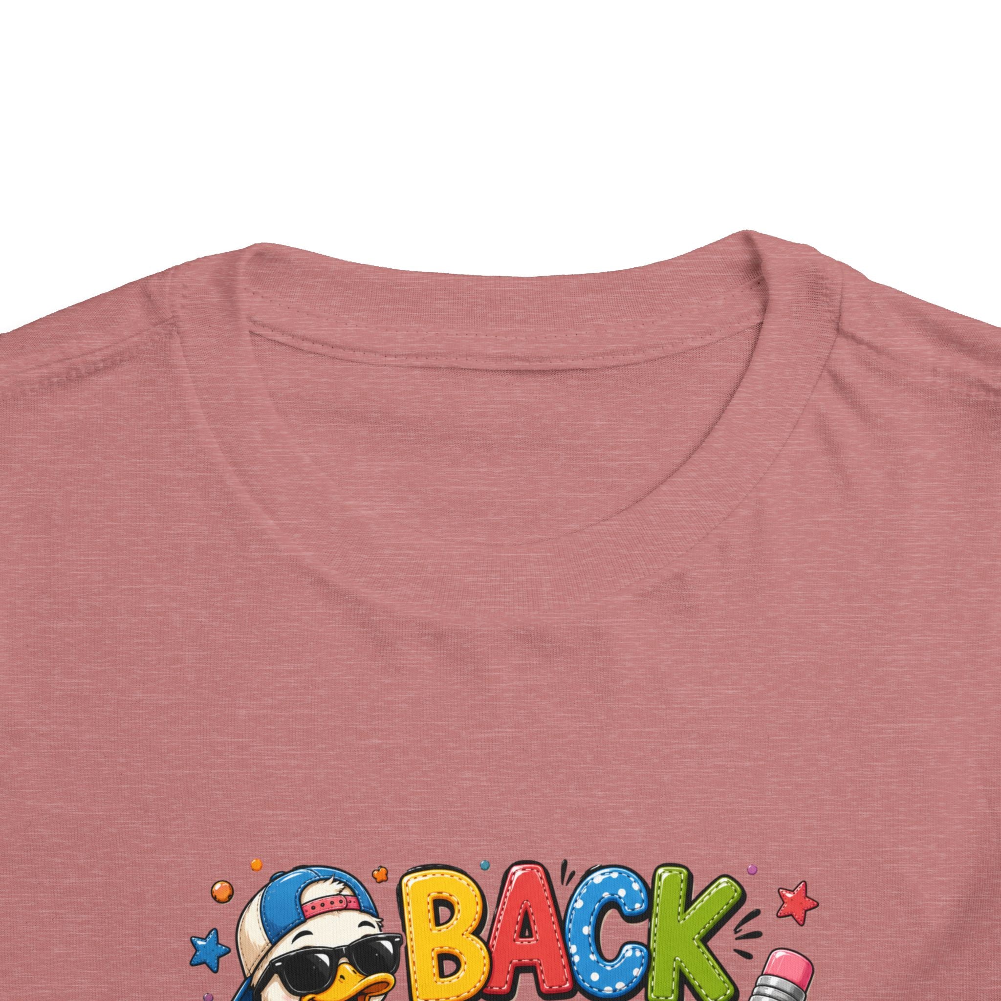 Back to School Toddler Tee — Cute Penguin School Bus Design