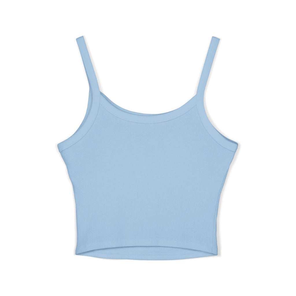 Mini Leopard Print Crop Tank Top — Women's Spaghetti Strap Graphic