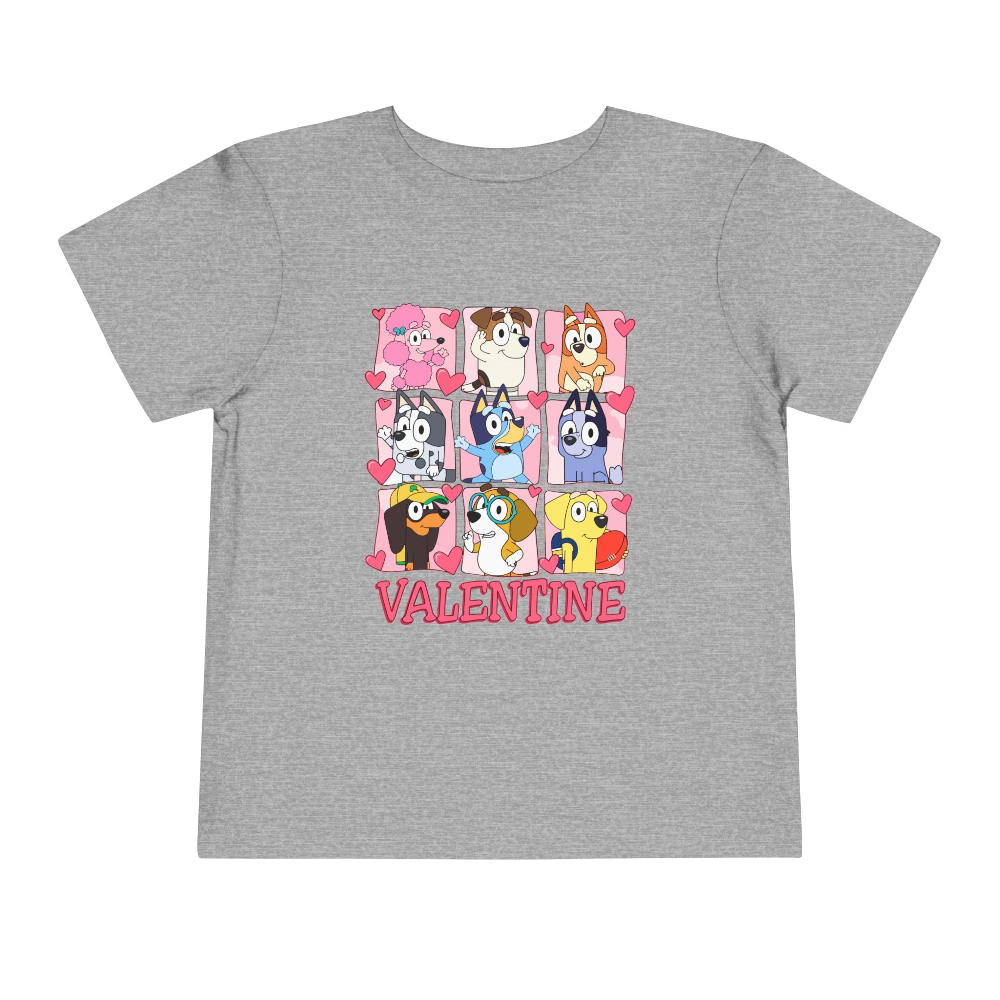 Valentine Puppy Grid Toddler Tee