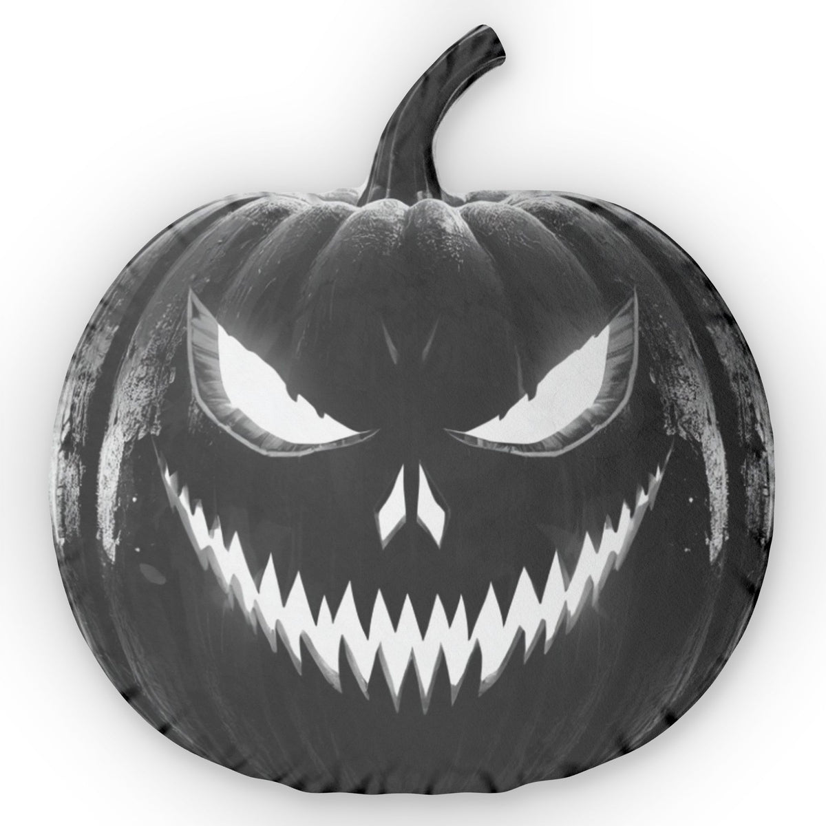 Halloween Pumpkin Shaped Pillow — Spooky Jack-O'-Lantern Decorative Pillow
