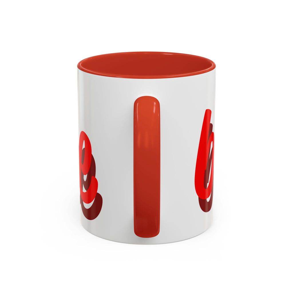 Be Mine Mug | Heart Valentine Coffee Mug, Accent Handle and Rim